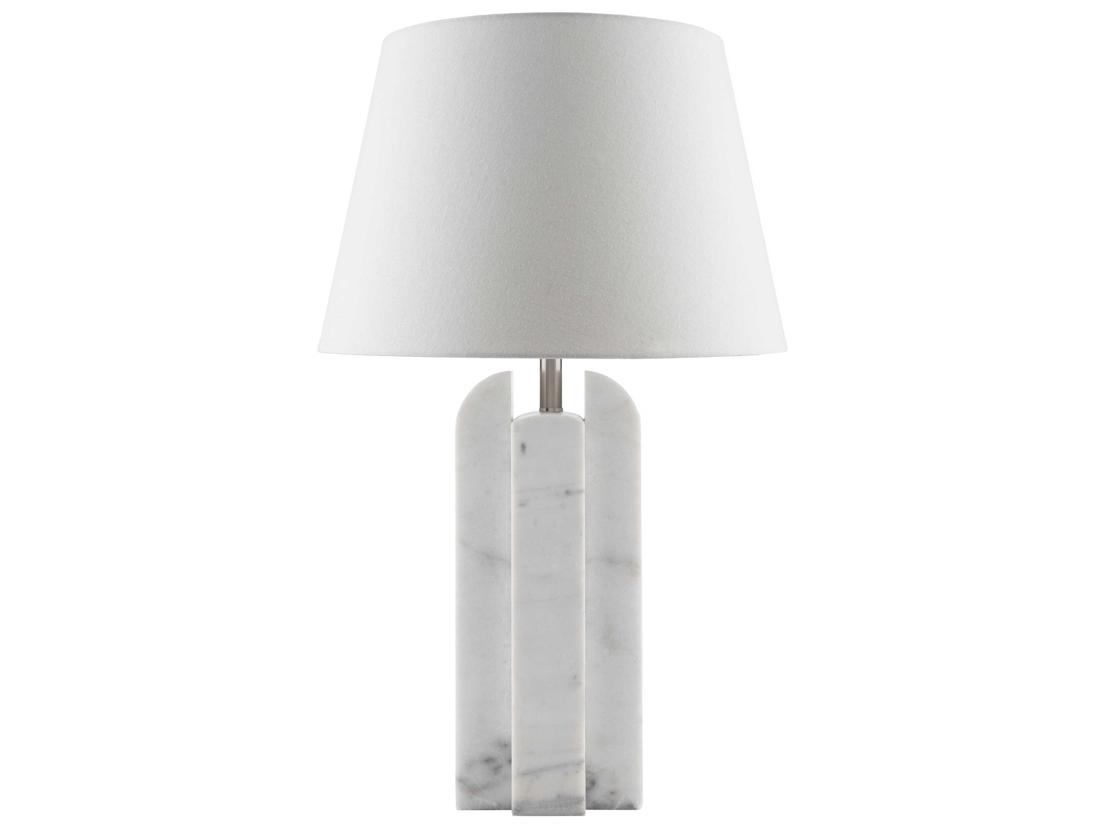 Tallado White Buffet Lamp
