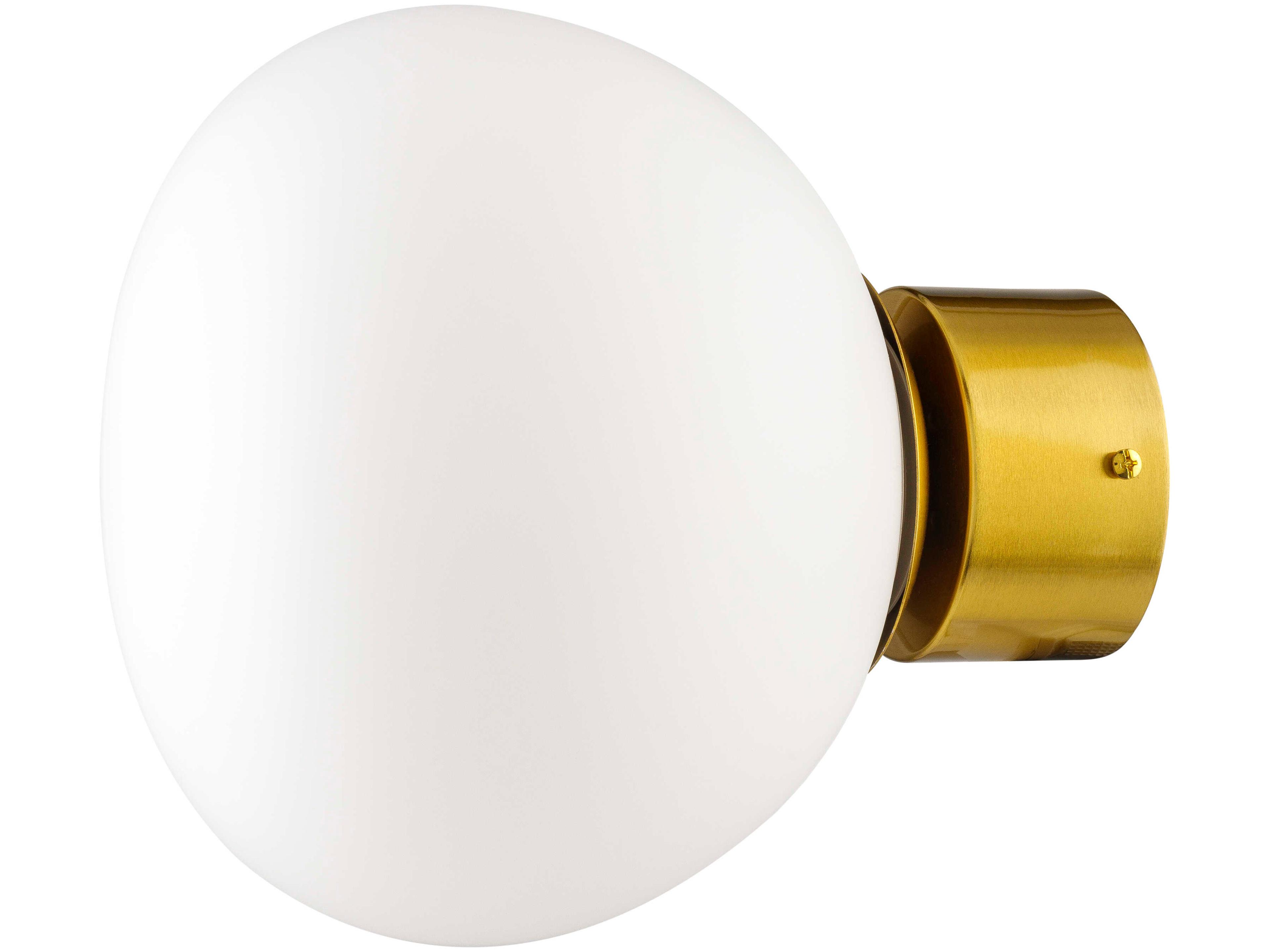 Topaz 1-Light Metallic Brass Wall Sconce