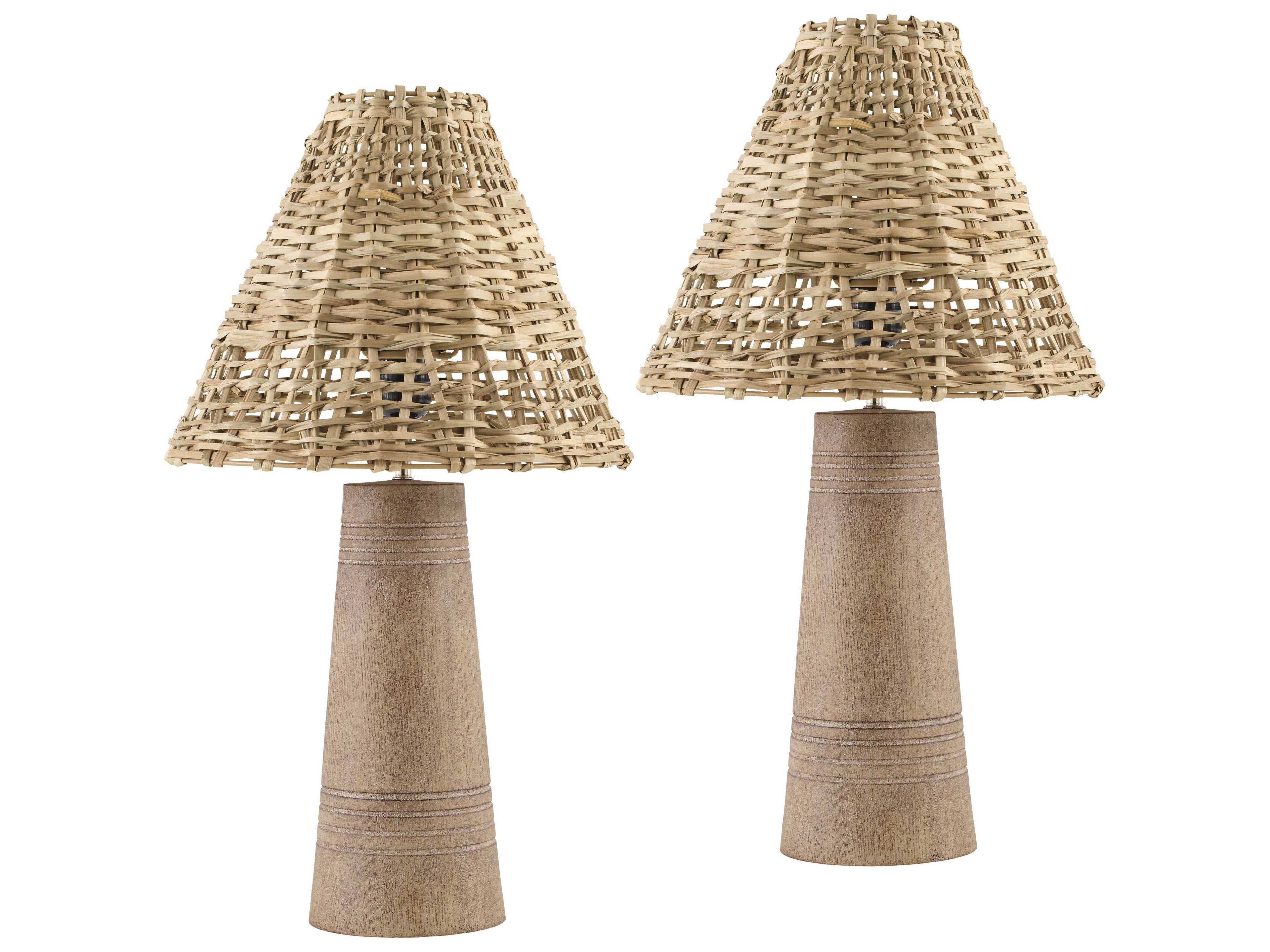 Trout Brown Table Lamp (Set of 2)