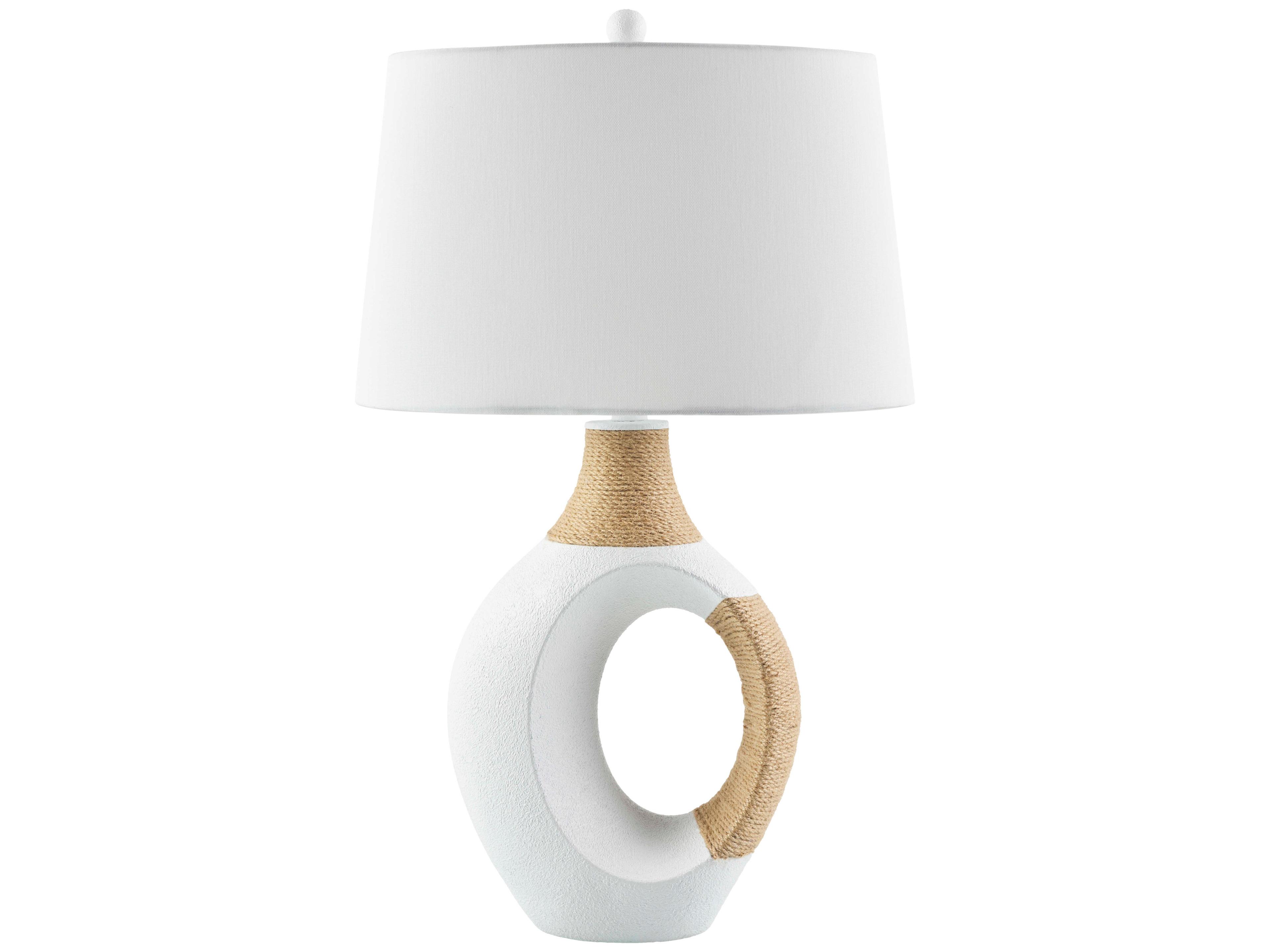 Livabliss by Surya Taiyan White Buffet Lamp