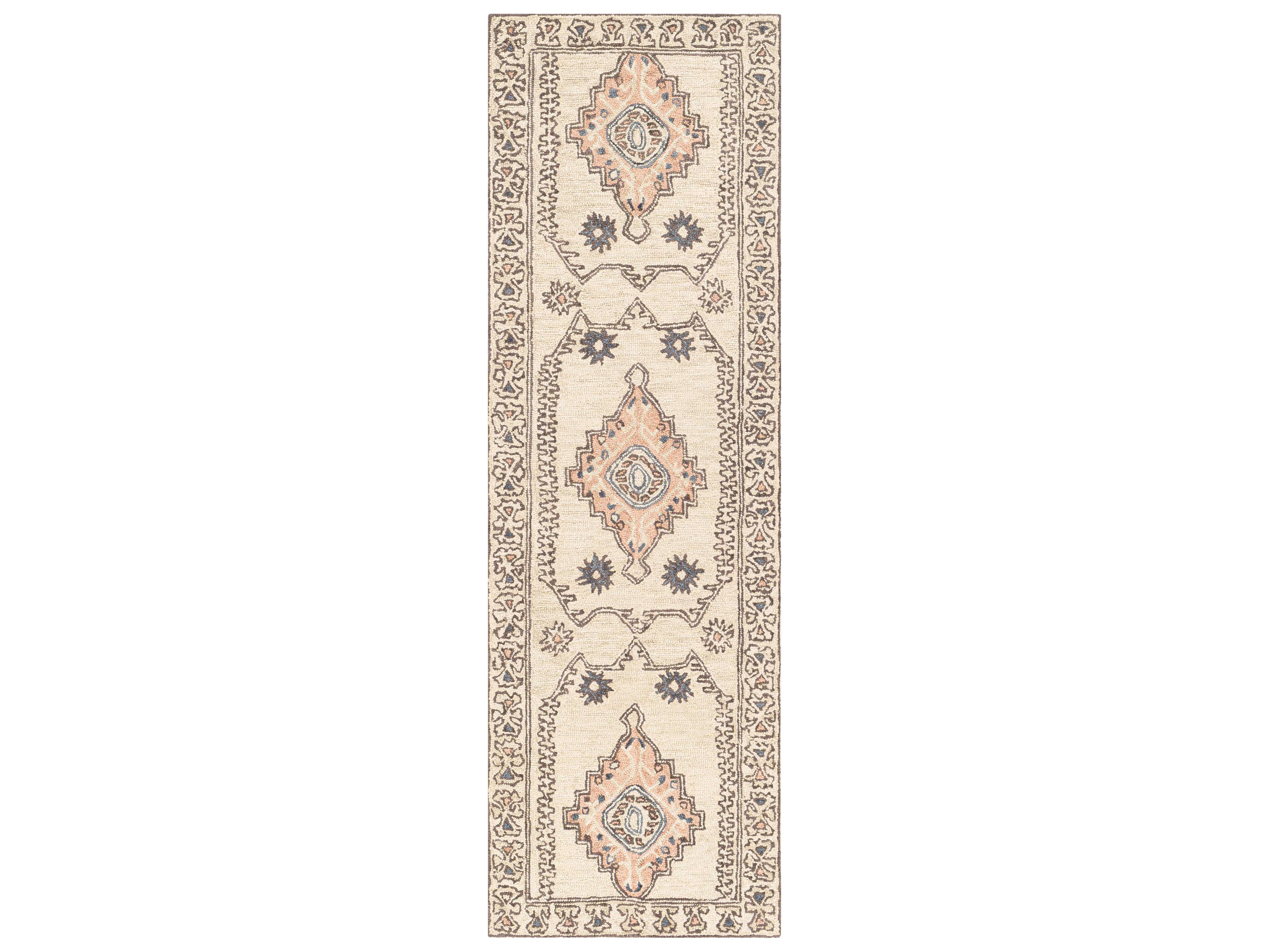 Urfa Bordered Runner Area Rug