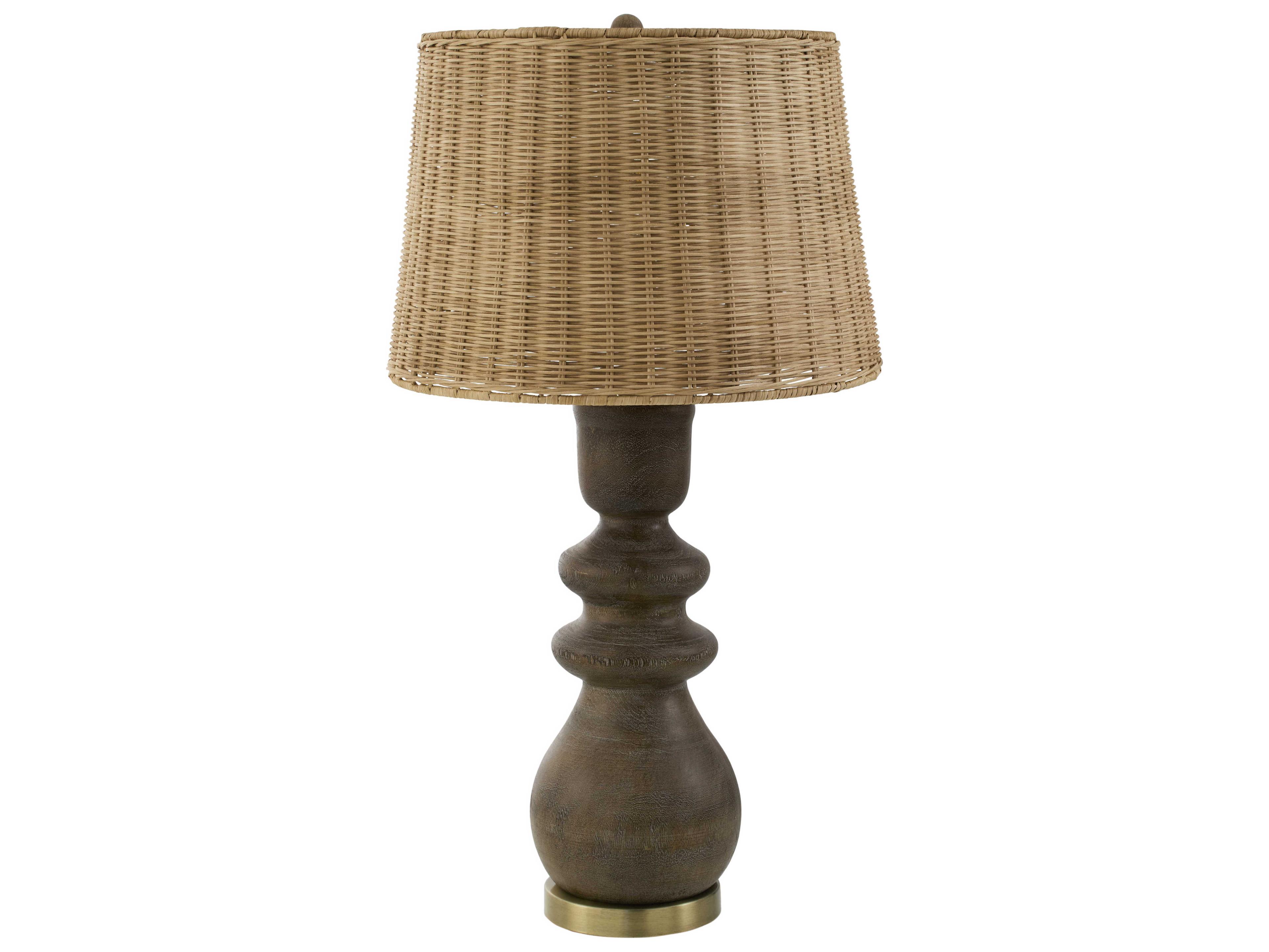 Livabliss by Surya Vedruna Dark Brown Gold Buffet Lamp