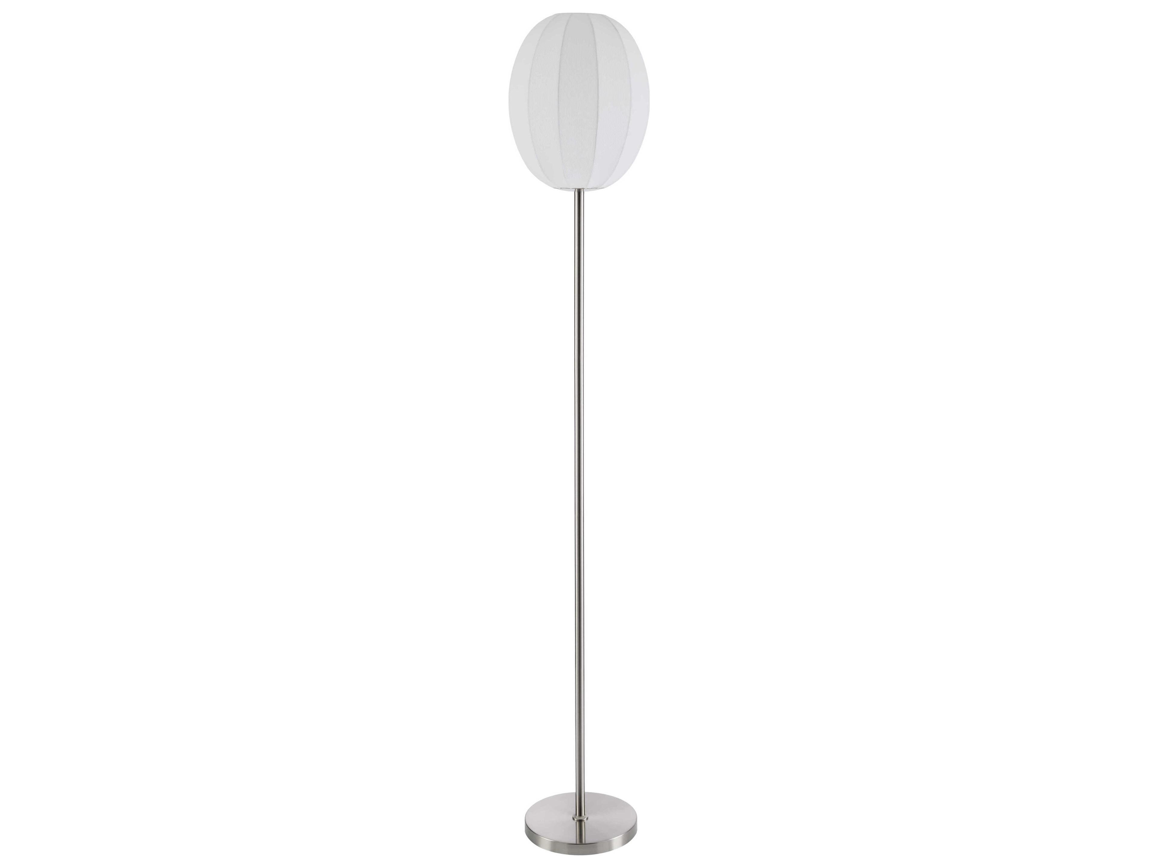 Vamo Metallic Nickel Floor Lamp