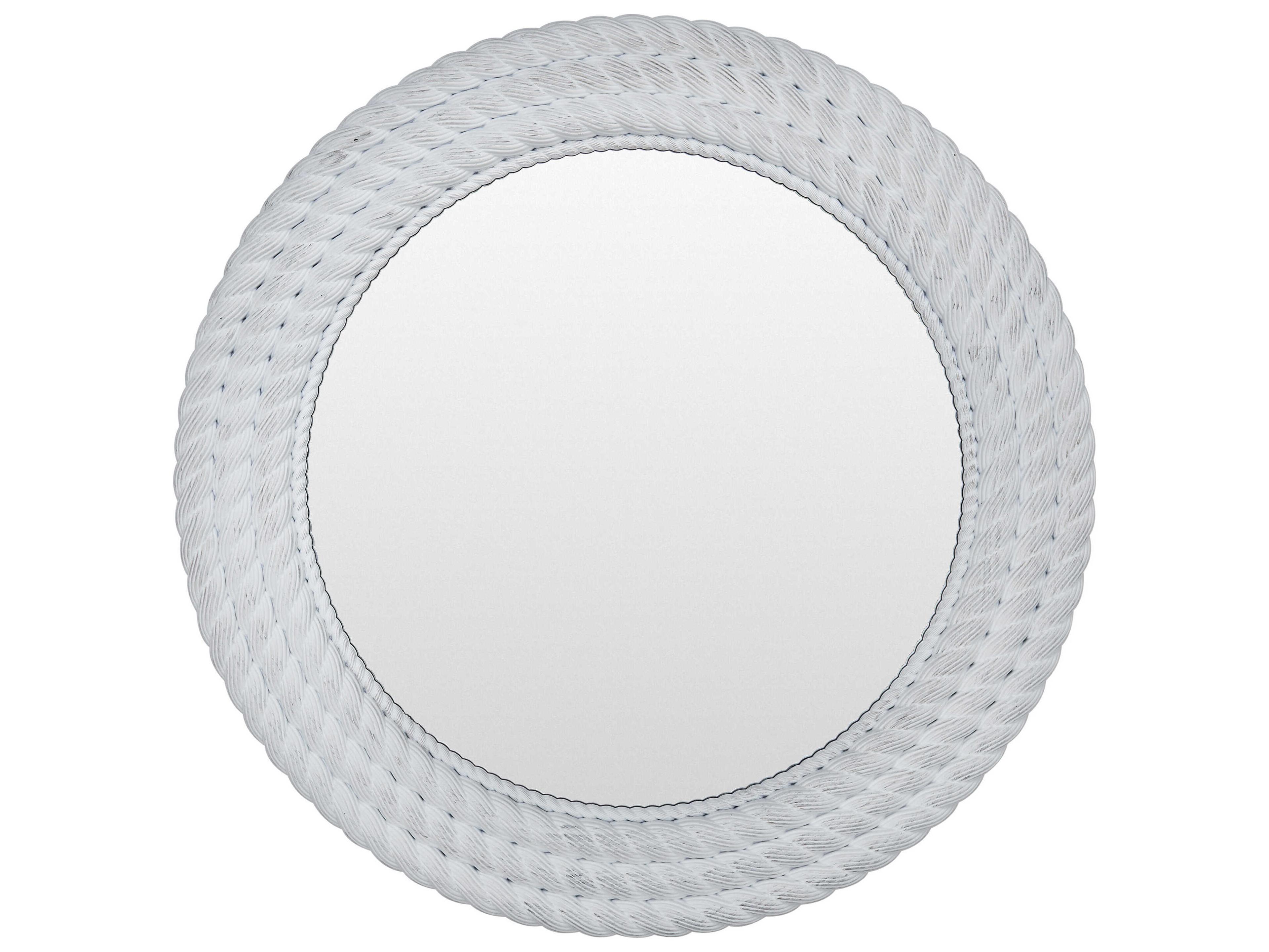 Livabliss by Surya Miroslava White Wall Mirror Round