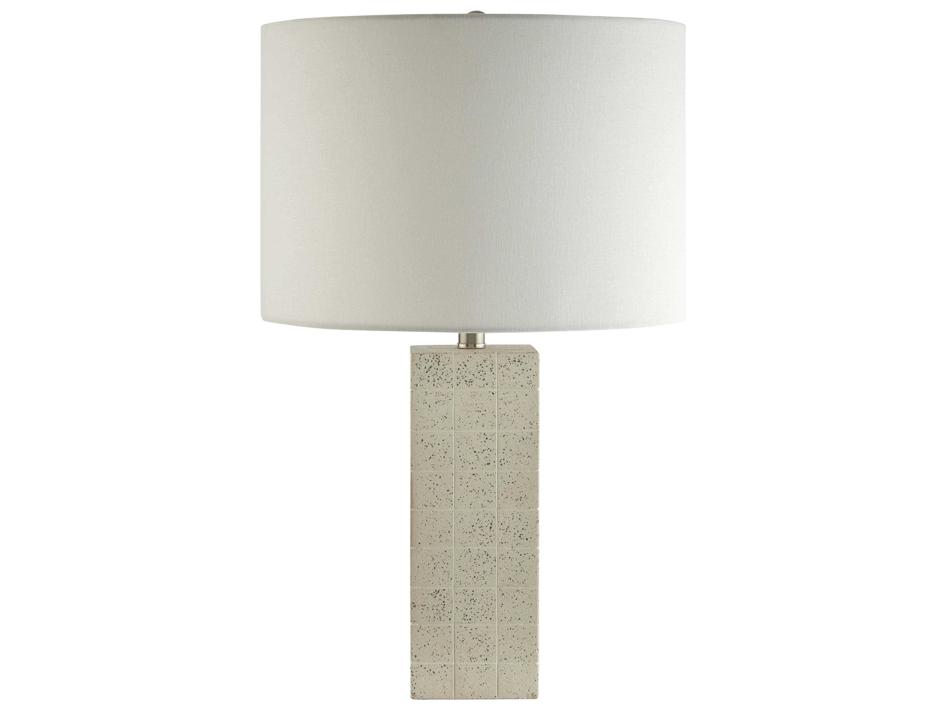 Livabliss by Surya Wilde White Metallic Nickel Table Lamp