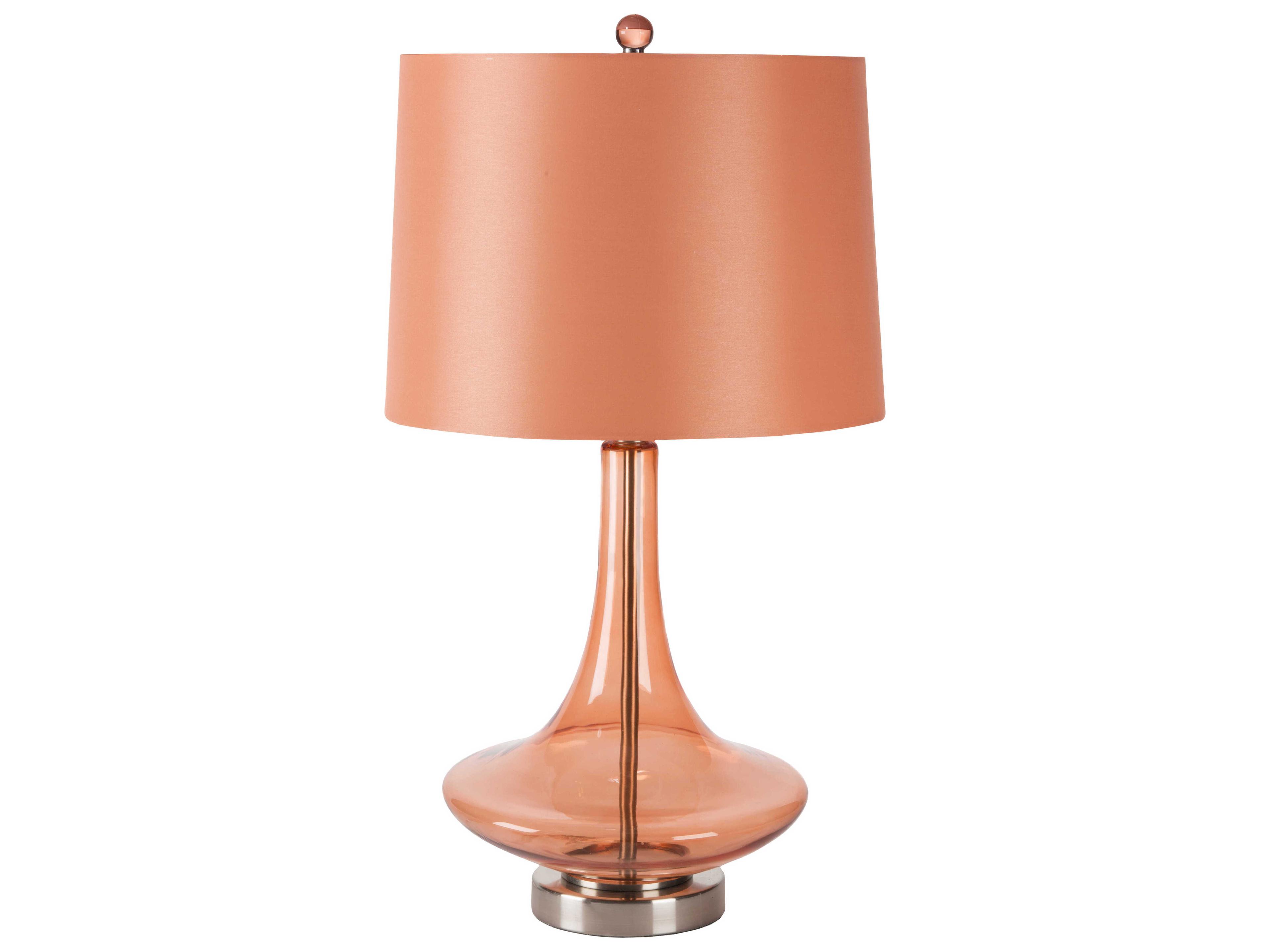 Livabliss by Surya Zoey Bright Orange Buffet Lamp