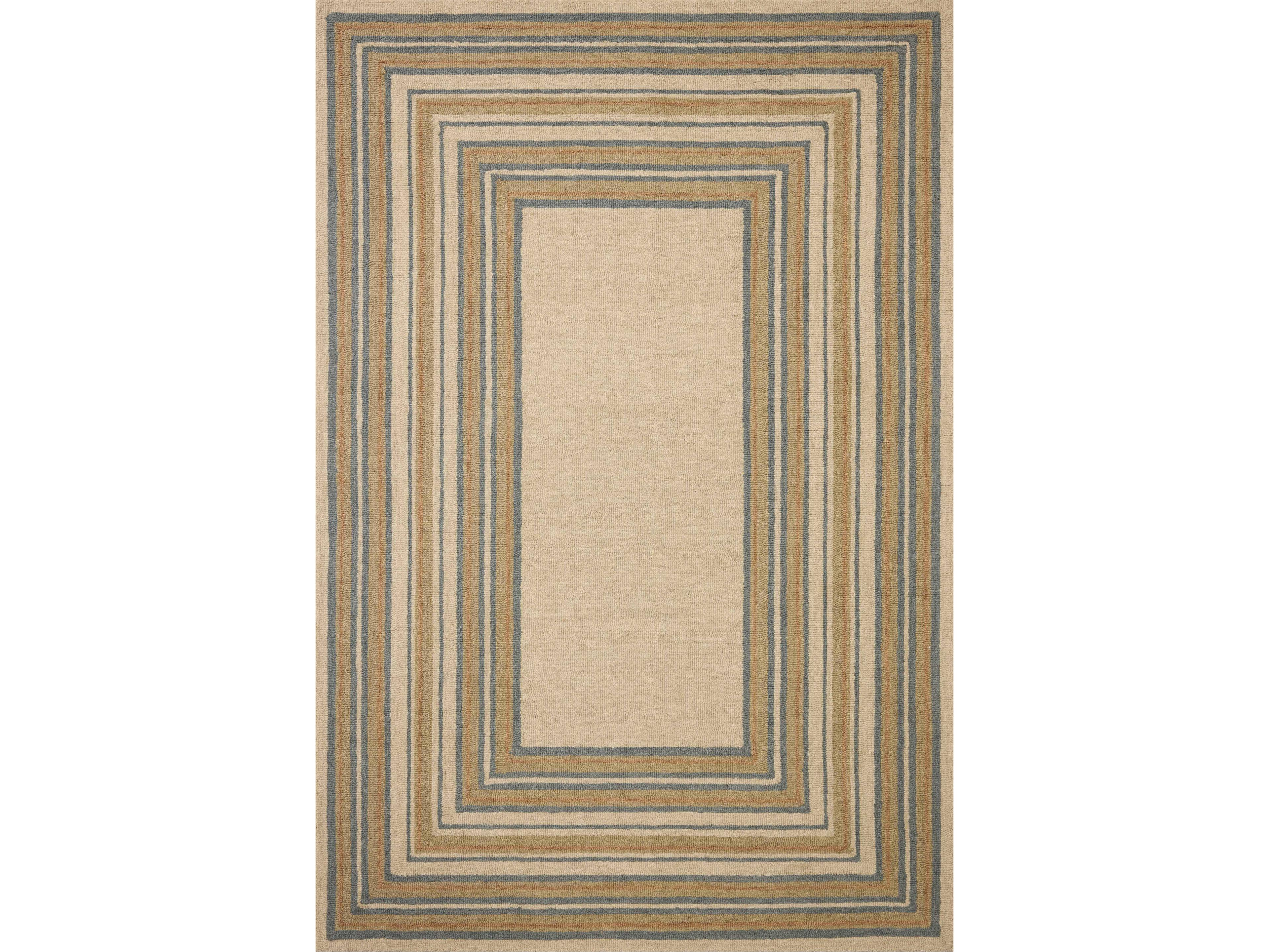 Chris Loves Julia Alfie Bordered Runner Area Rug