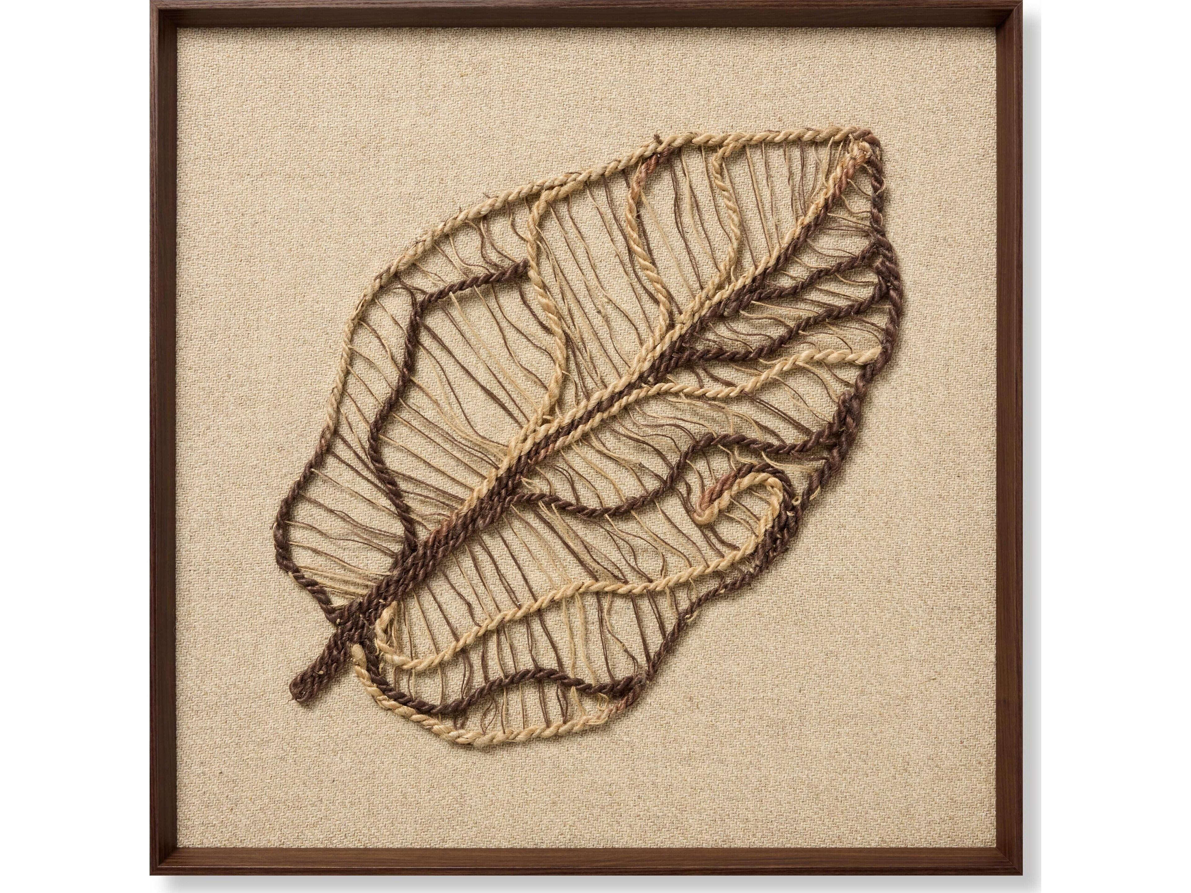Loloi Autumn's Lace Dark Brown Wall Art