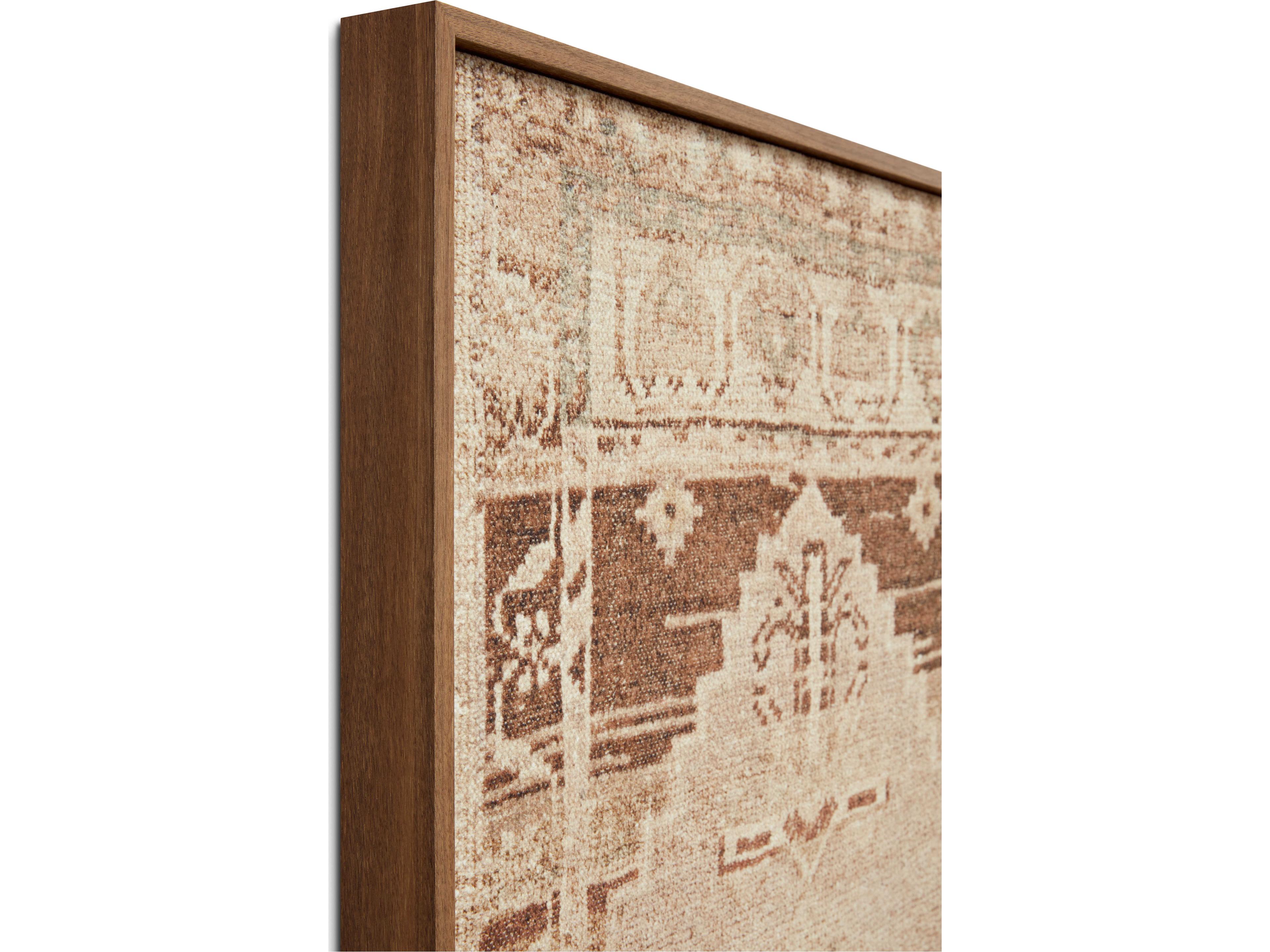 Loloi  Ivory / Brown Wall Art Canvas Wall Art