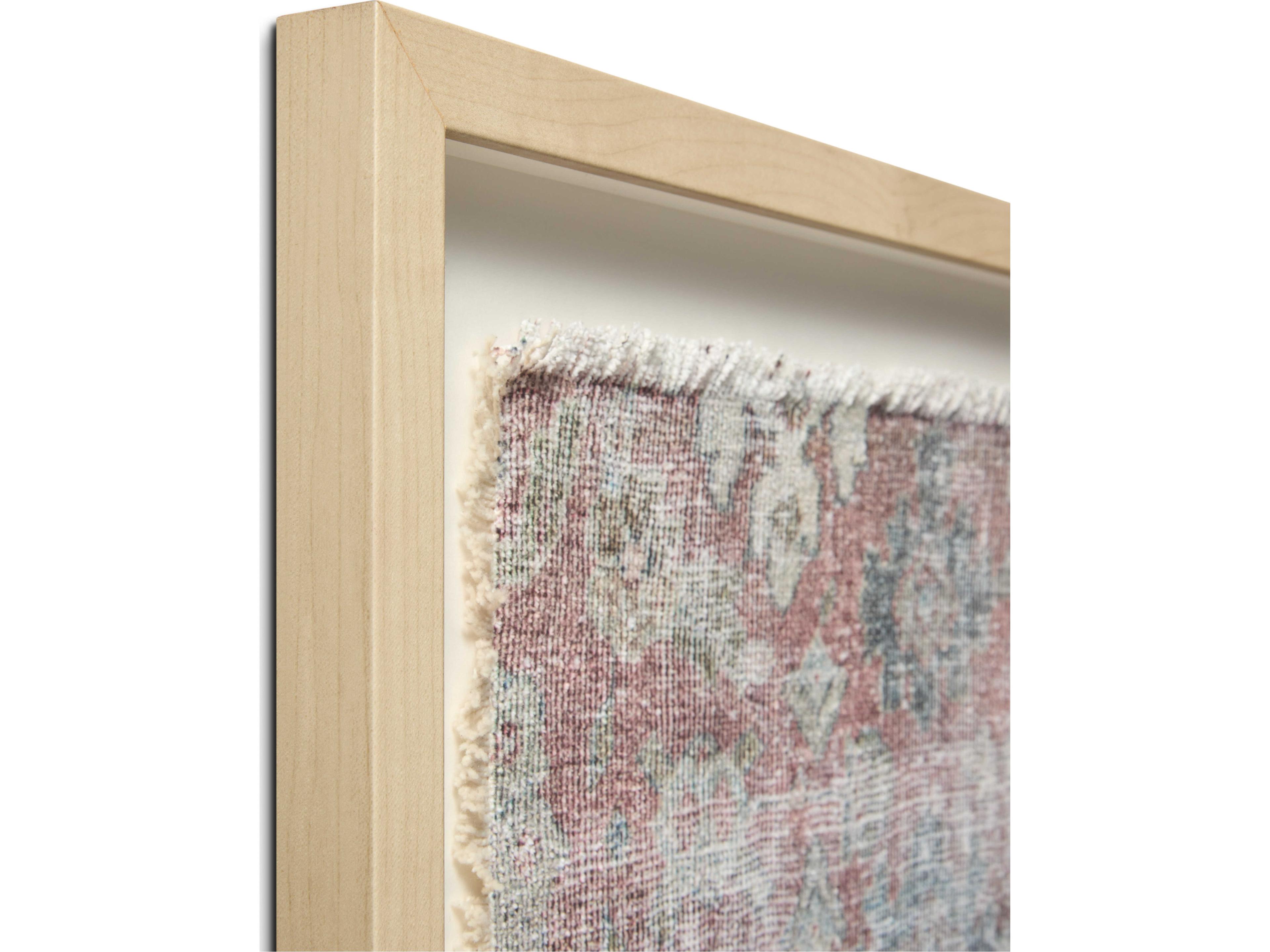 Loloi Creek Pink / Ivory Wall Art Canvas Wall Art