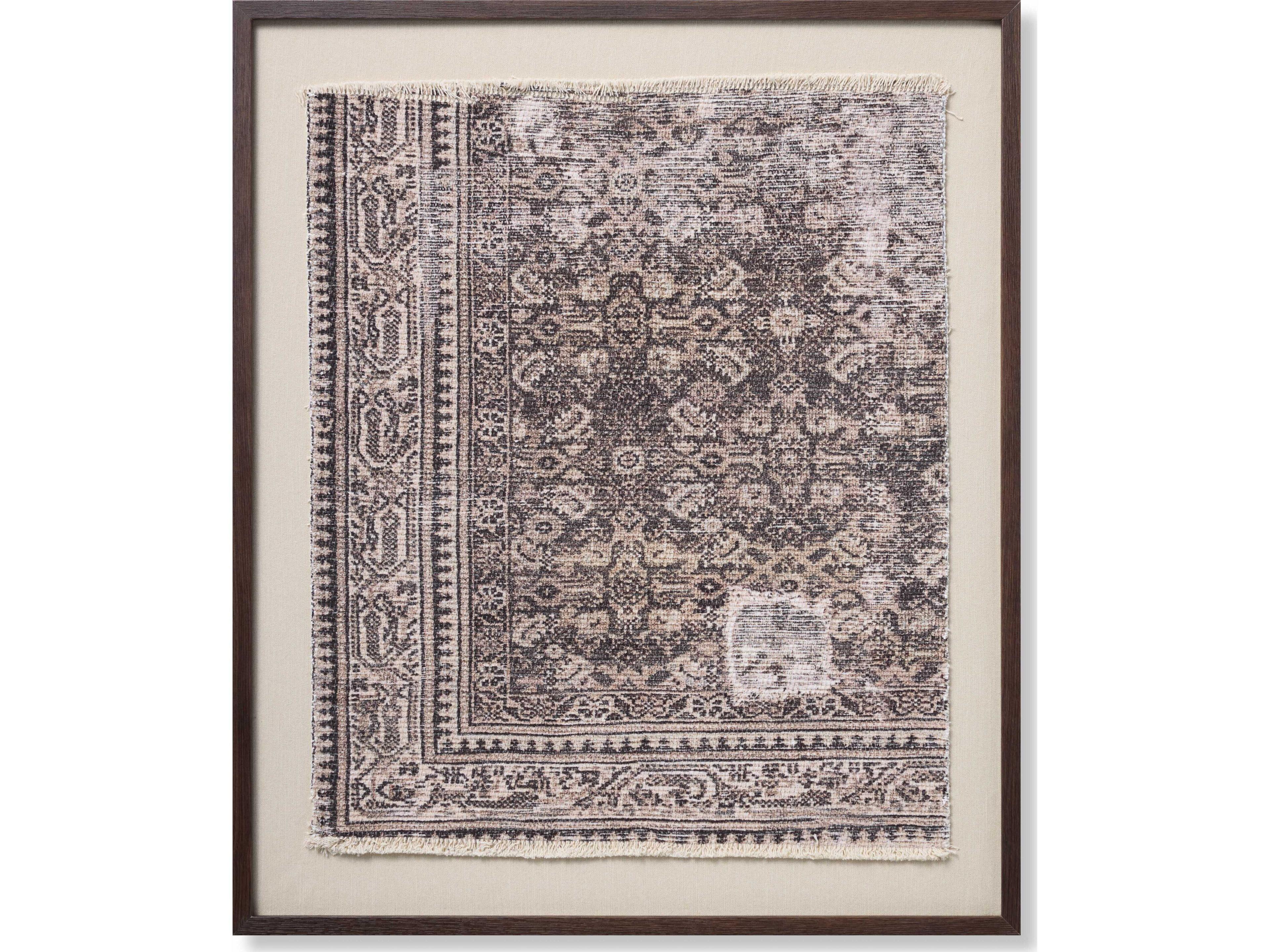 Loloi Brown / Beige Wall Art Brown Beige Picture Frame