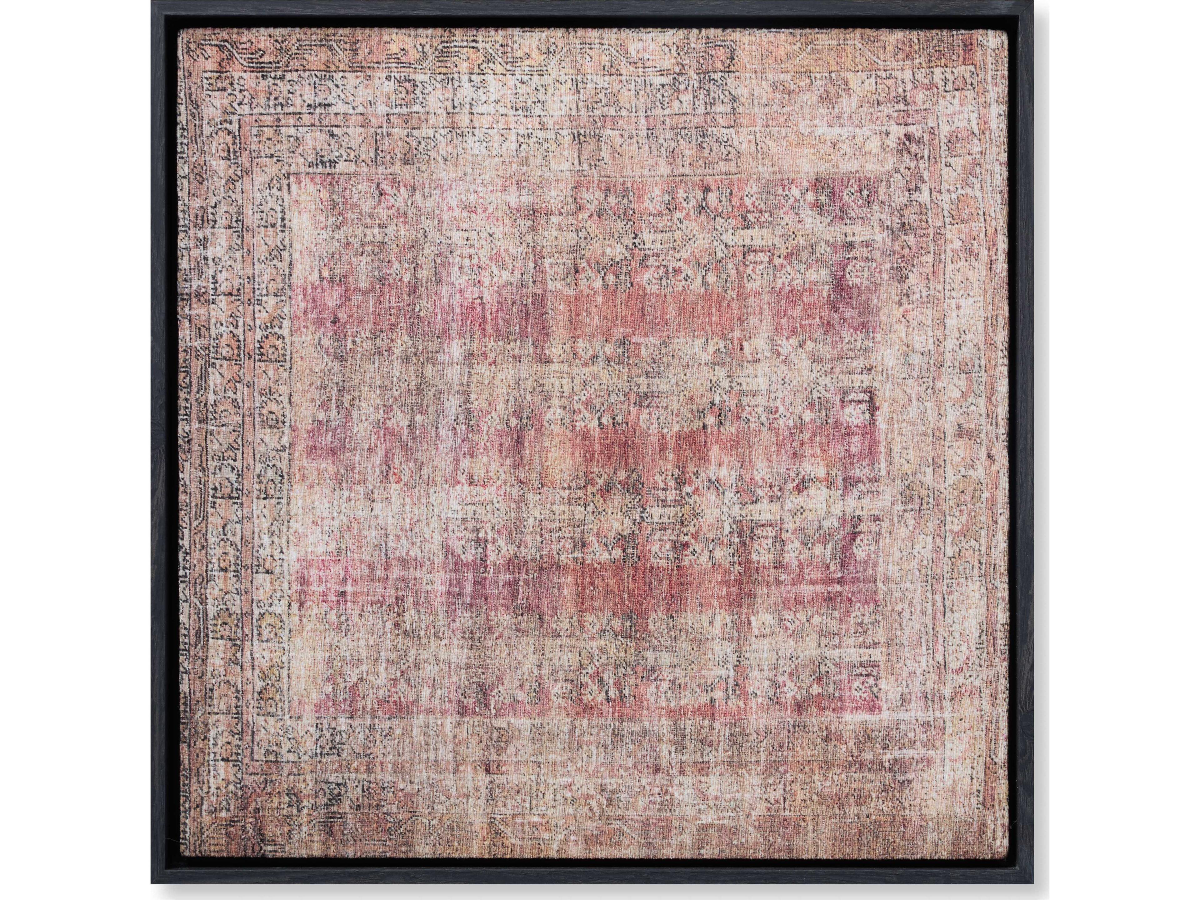 Loloi Rust / Multi Wall Art Canvas Wall Art