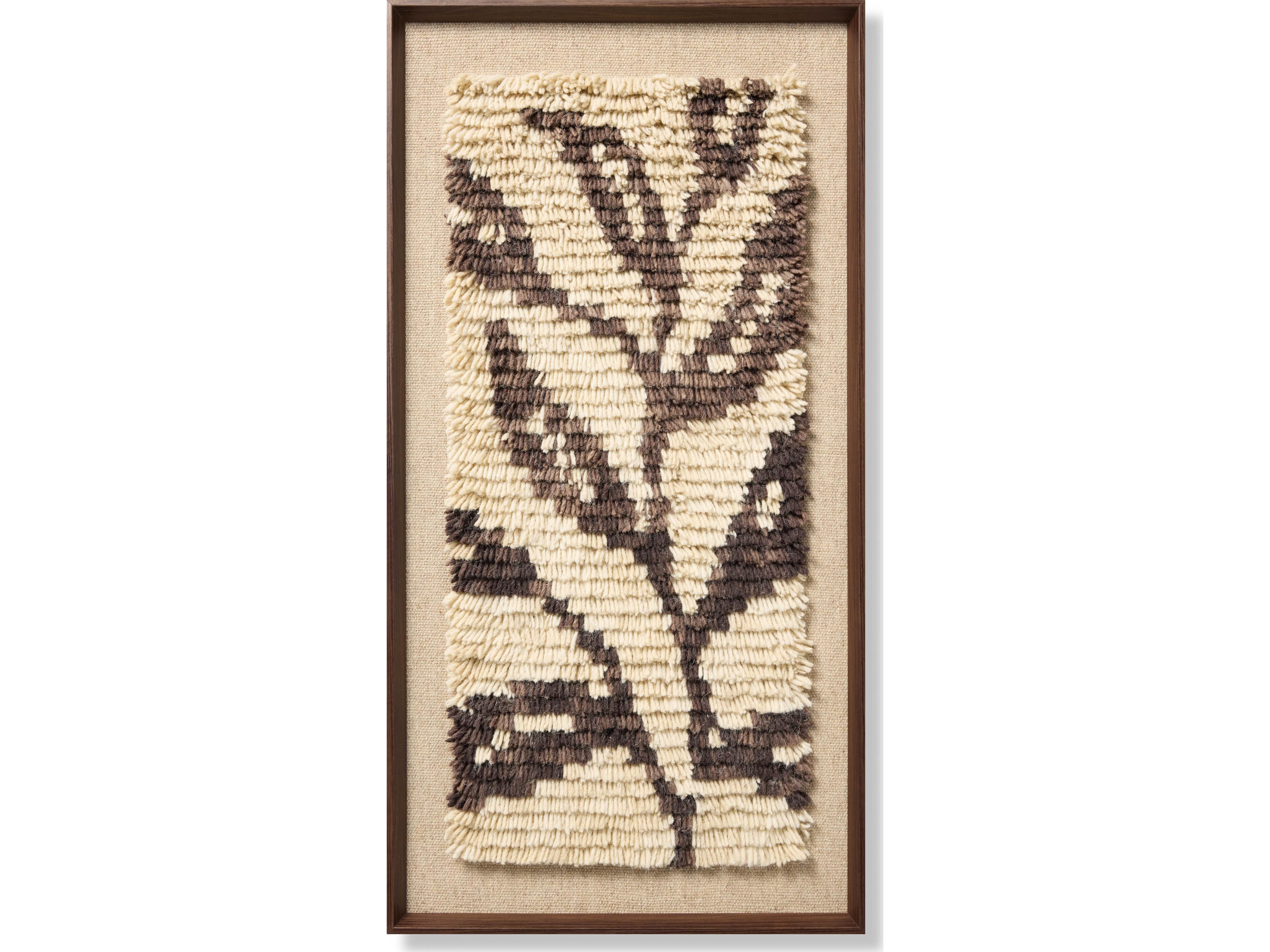 Loloi Nature's Unfurling Dark Brown Wall Art