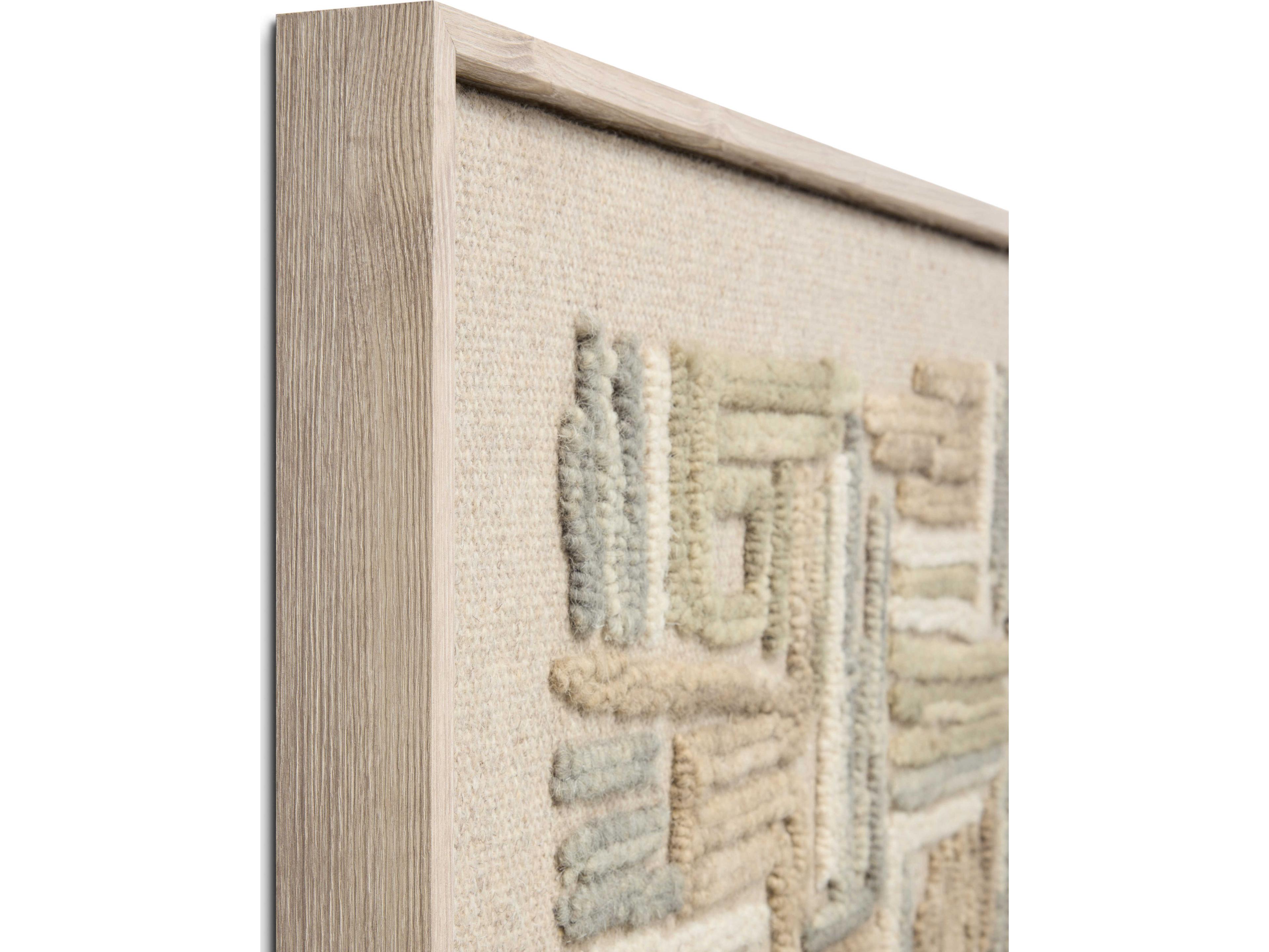 Loloi Ivory / Green Wall Art 3D Wall Art