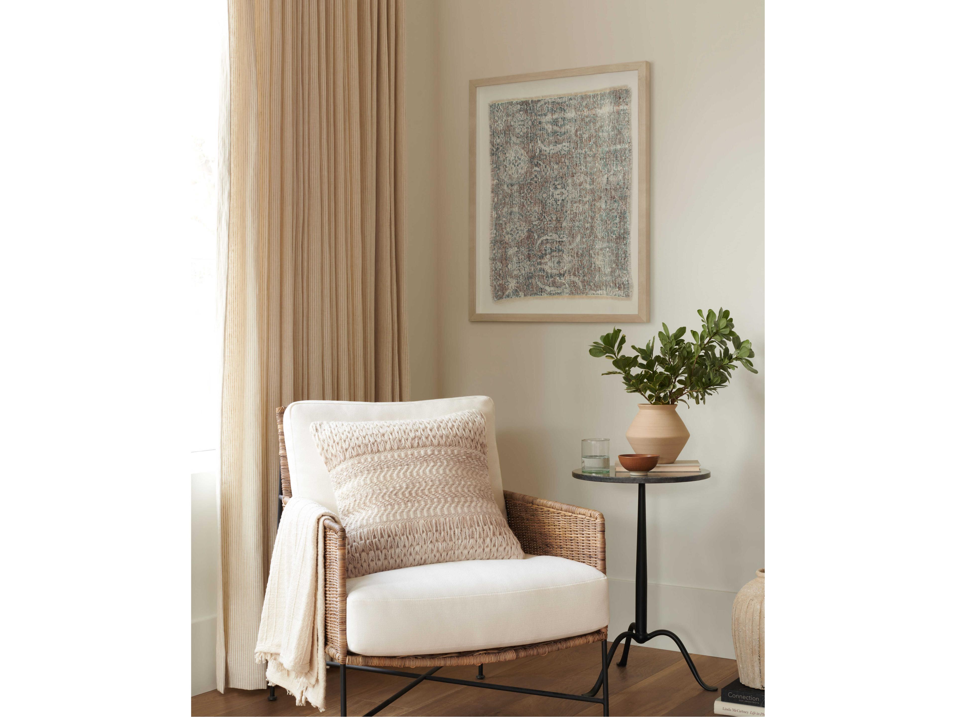 Loloi Ivory / Brown Wall Art Canvas Wall Art