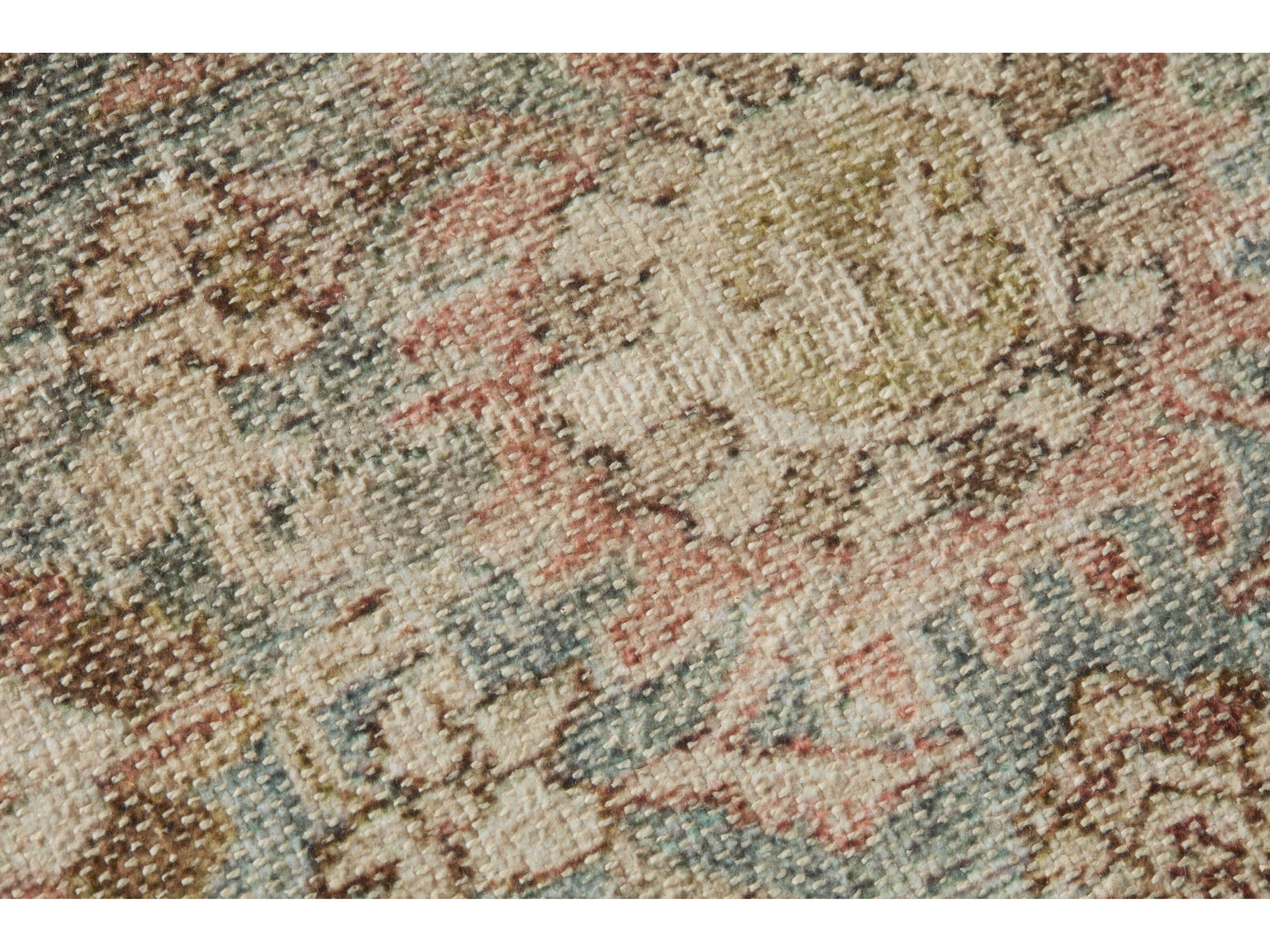 Loloi Rust / Blue Wall Art Canvas Wall Art