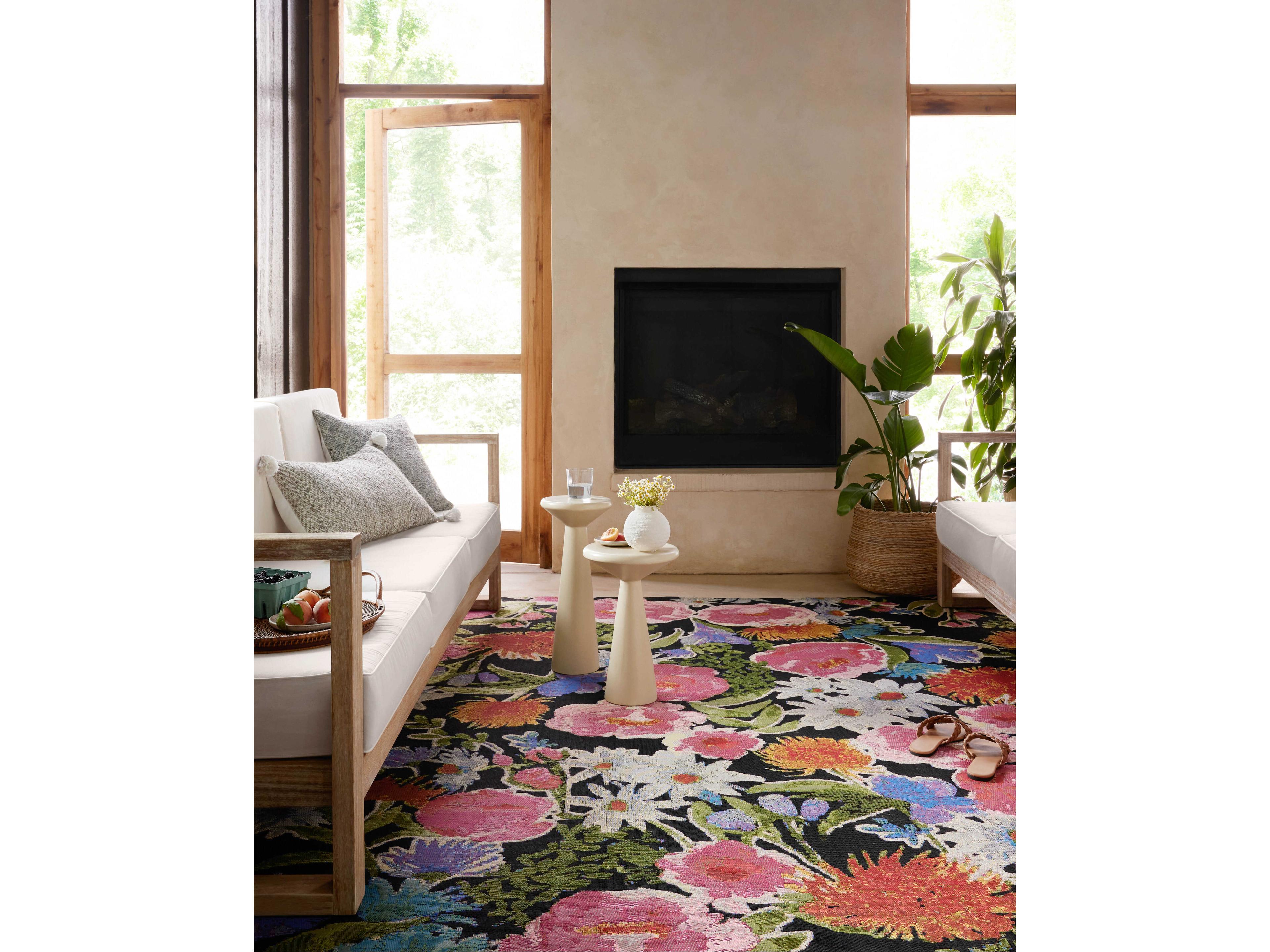 Loloi Rugs Botanical Floral Runner Area Rug