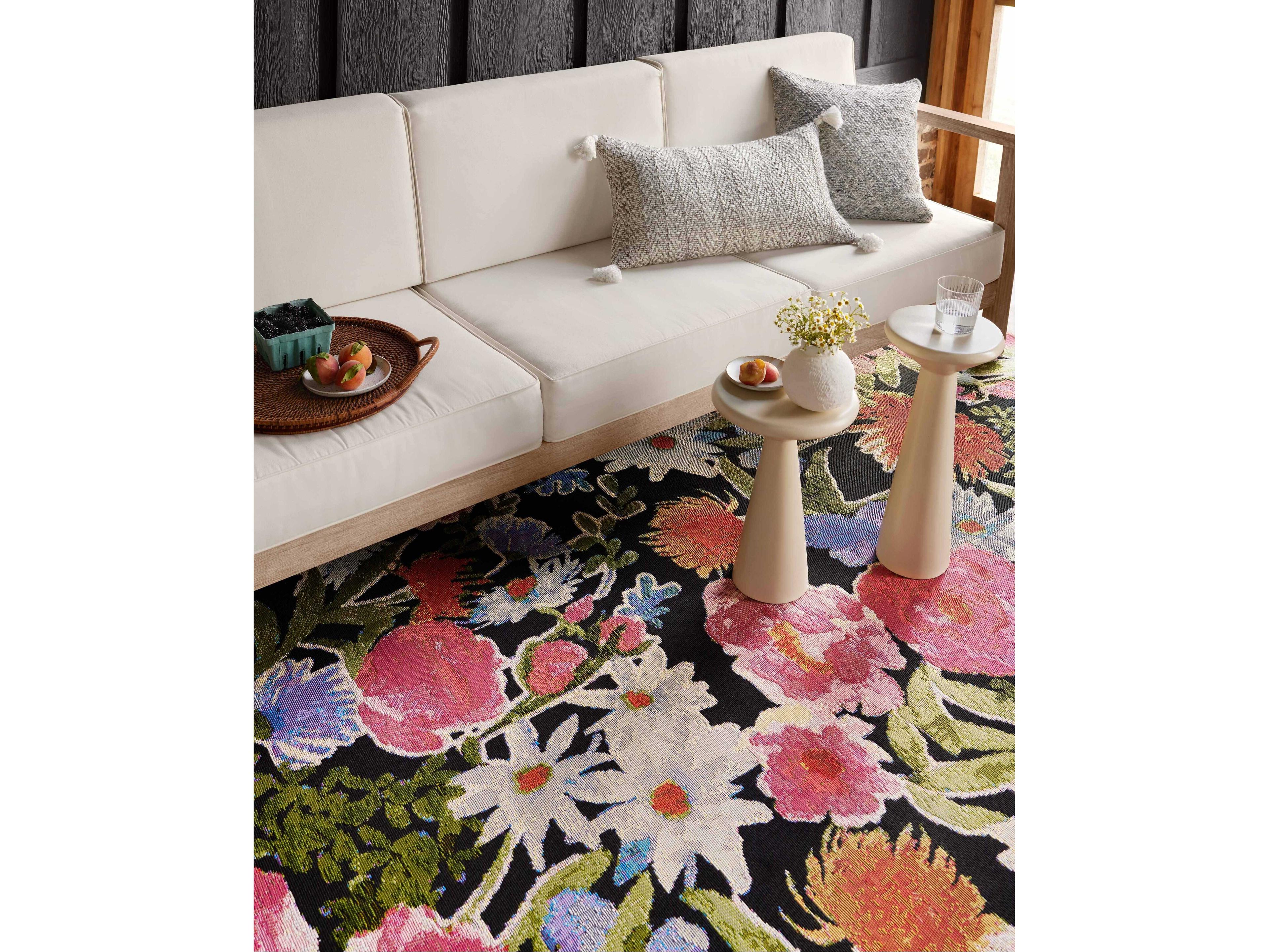 Loloi Rugs Botanical Floral Runner Area Rug