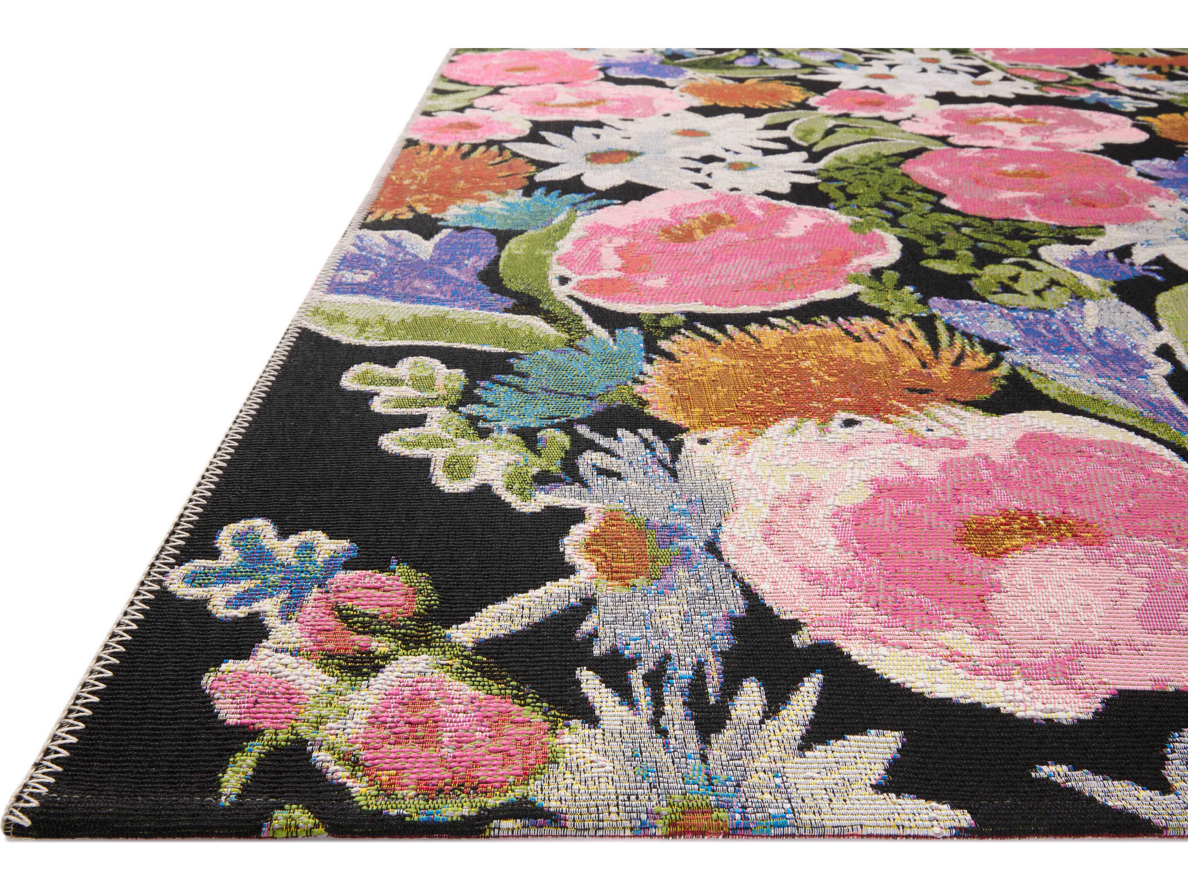 Loloi Rugs Botanical Floral Runner Area Rug