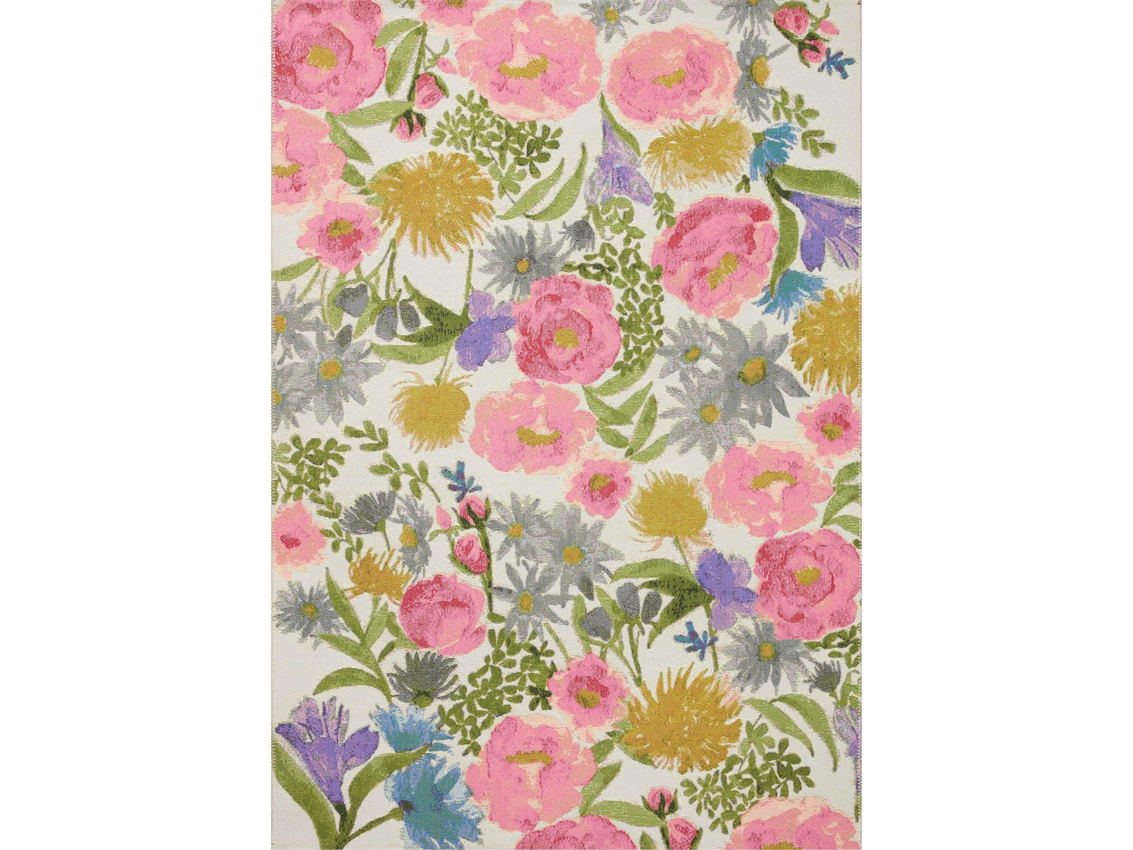 Botanical Floral Runner Area Rug