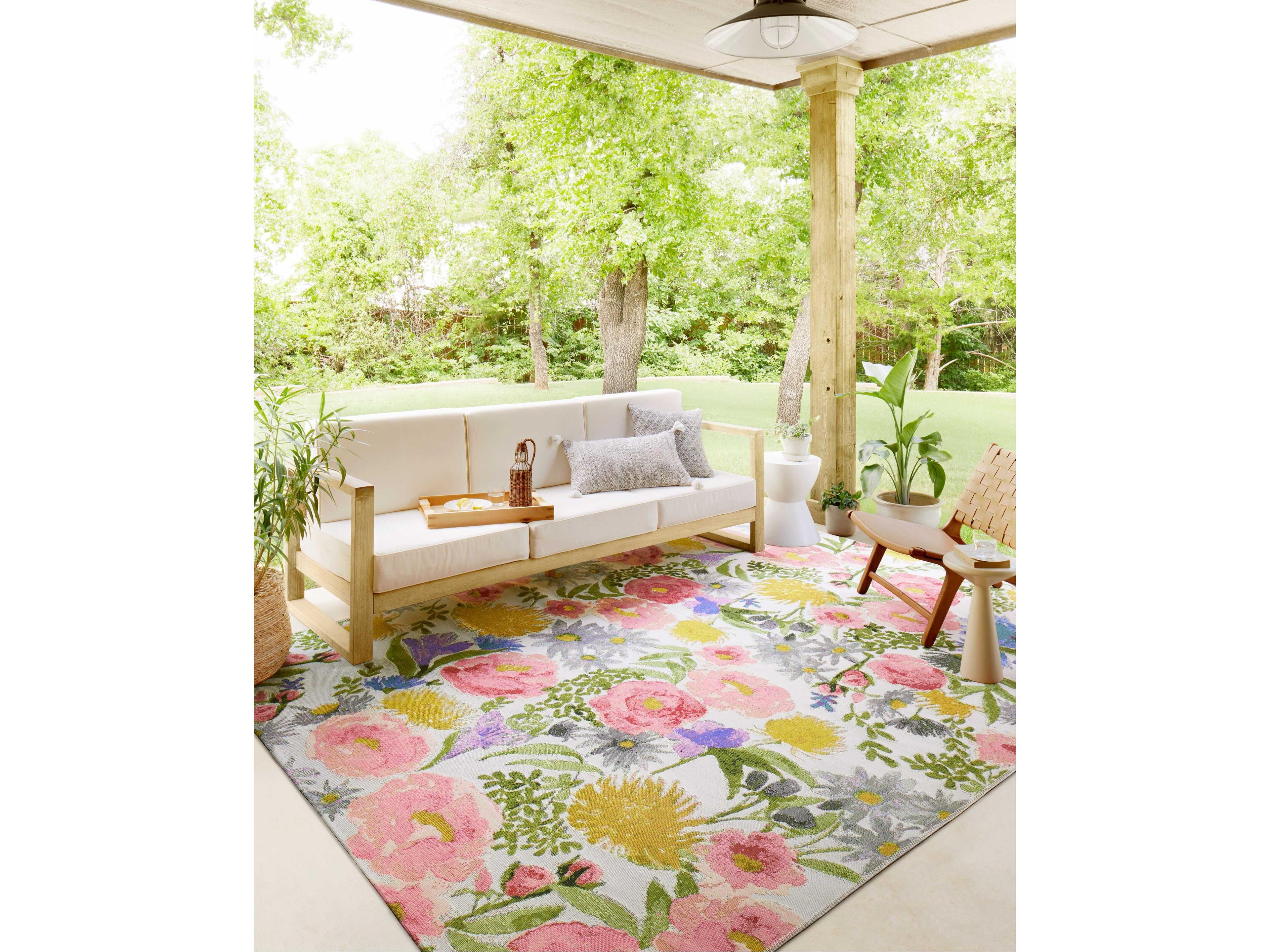 Loloi Rugs Botanical Floral Runner Area Rug