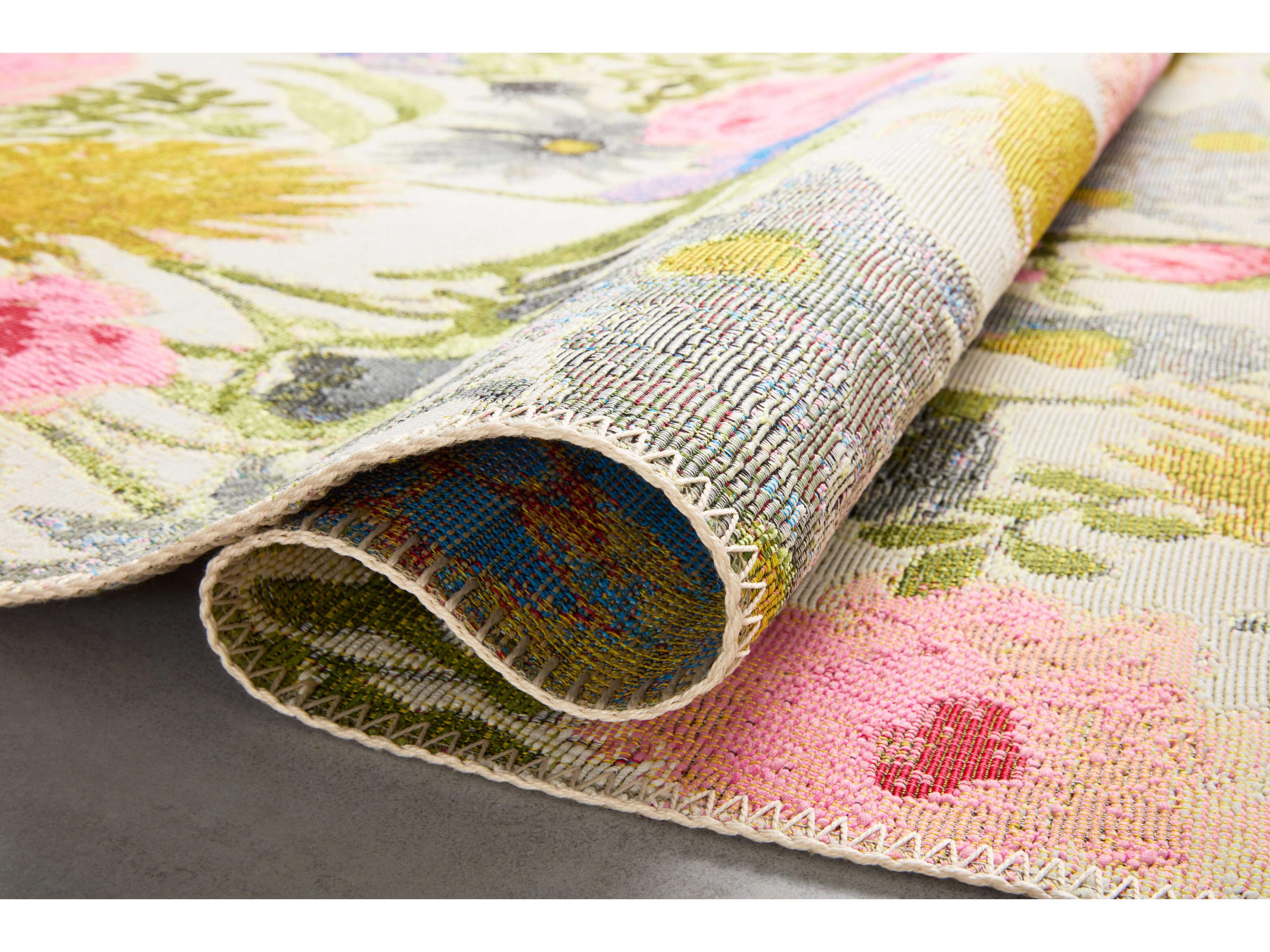 Loloi Rugs Botanical Floral Runner Area Rug