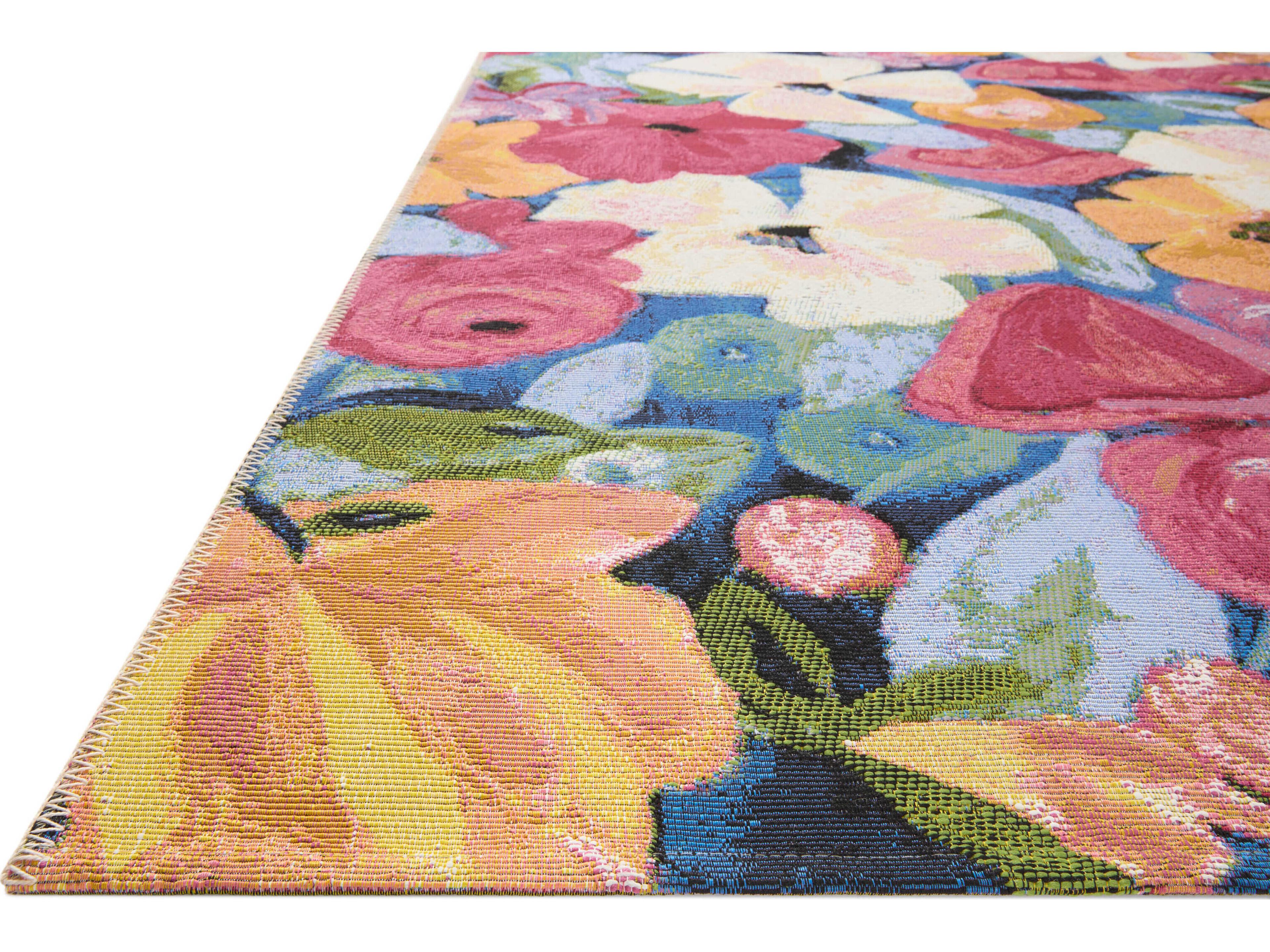 Loloi Rugs Botanical Floral Runner Area Rug