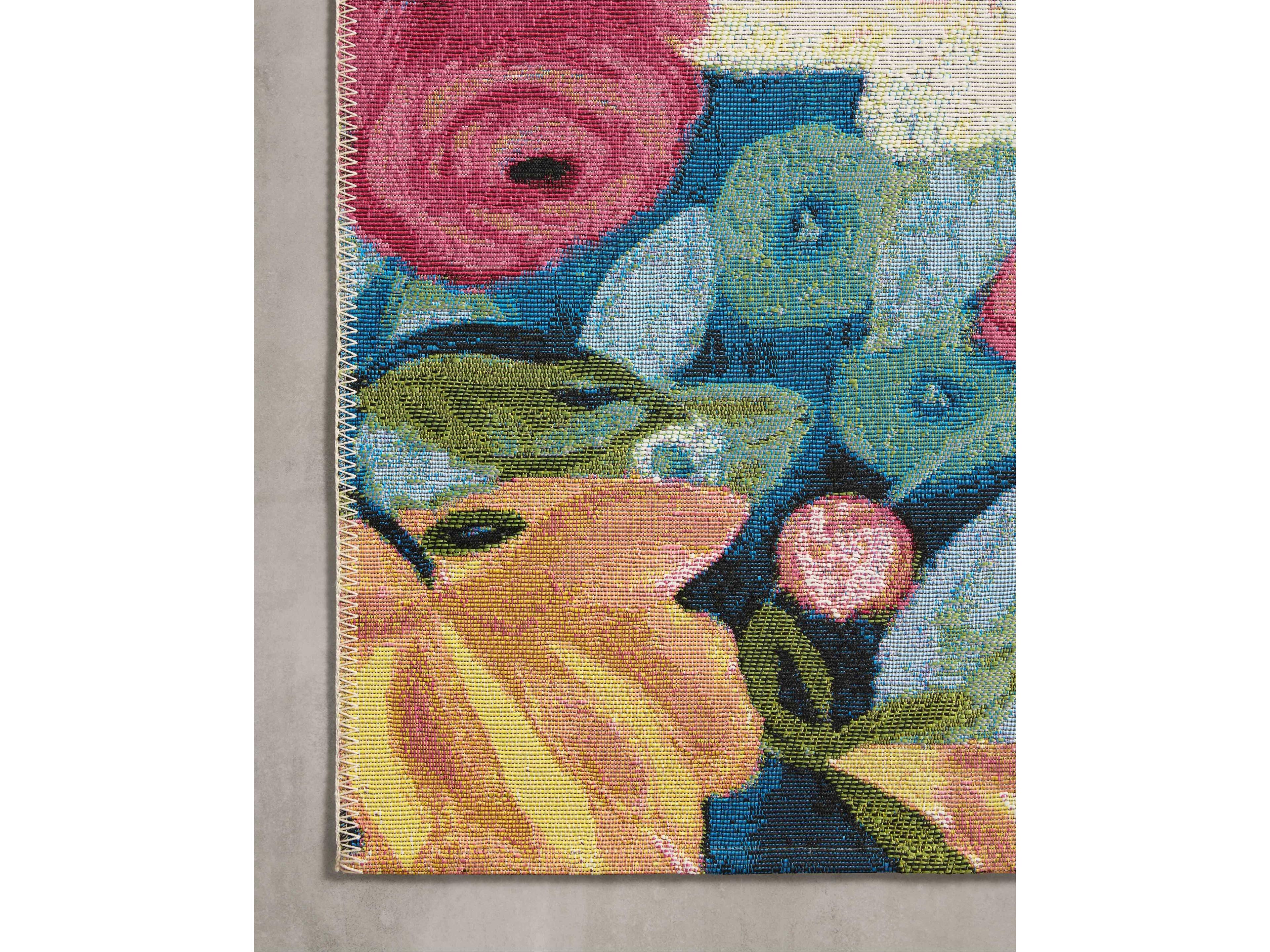 Loloi Rugs Botanical Floral Runner Area Rug