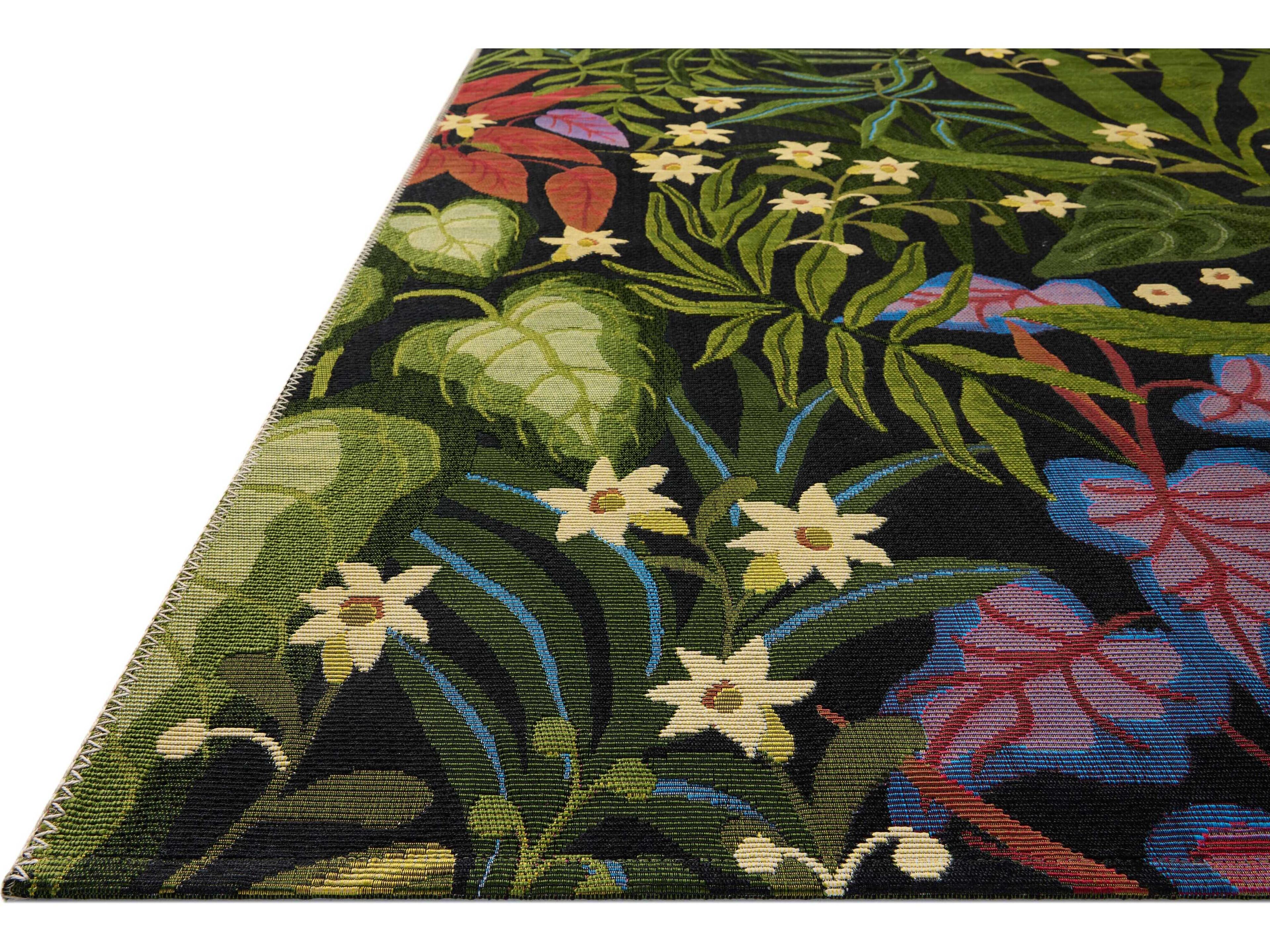 Loloi Rugs Botanical Floral Runner Area Rug