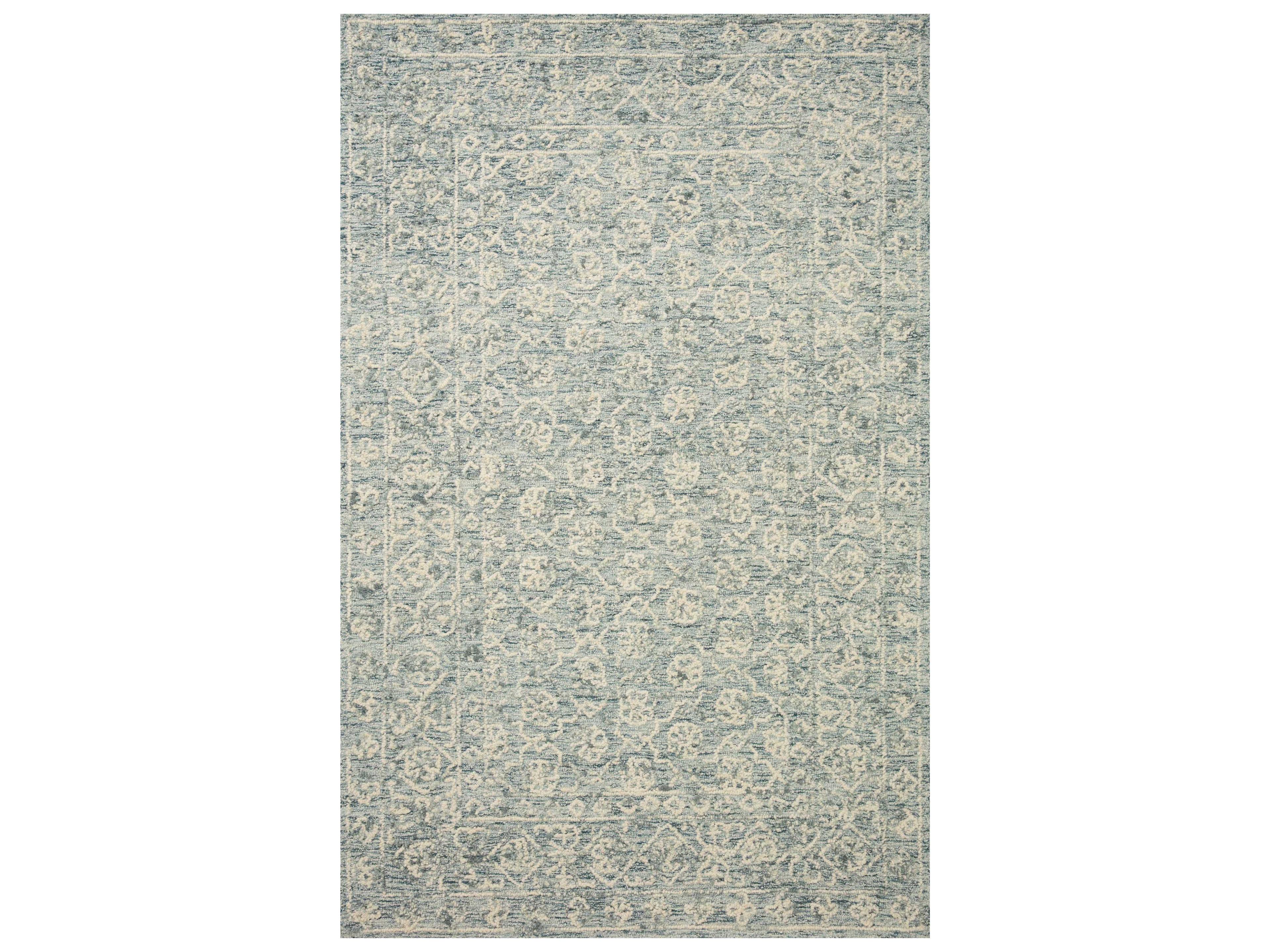 Cecelia Area Rug Hand Tufted Wool Ocean Ivory