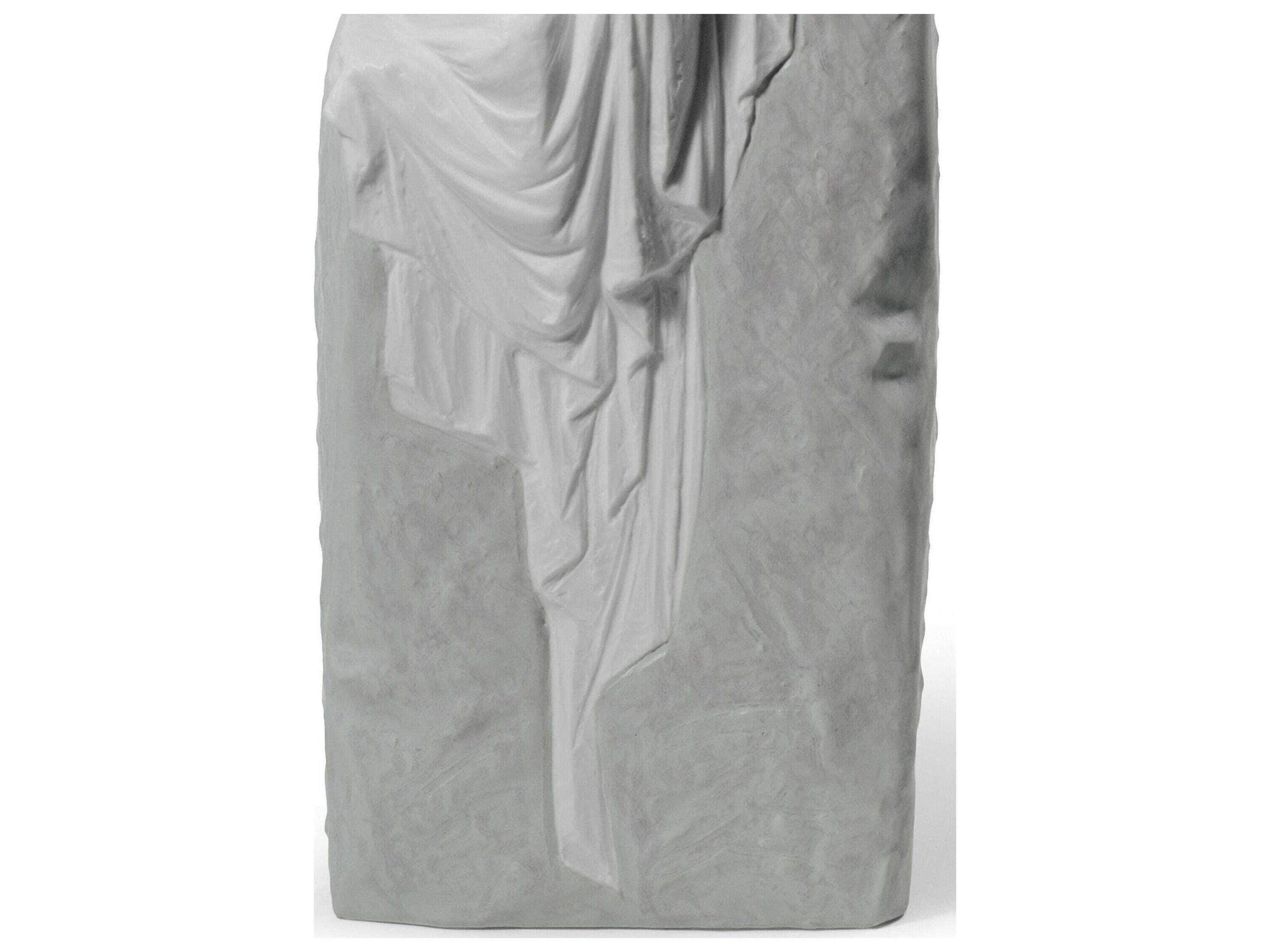 Lladro Meditating Woman-I Gray Table Lamp