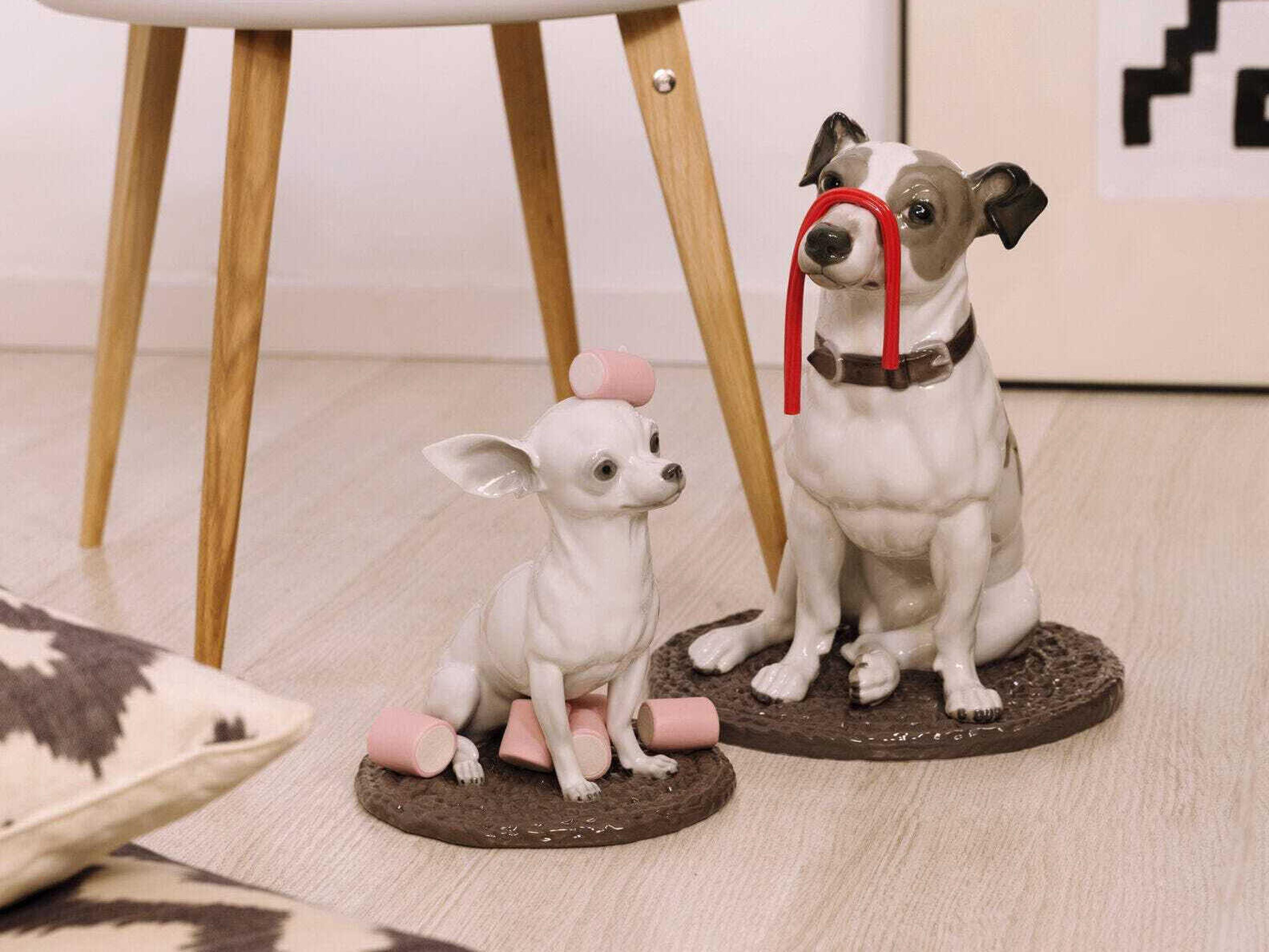 Lladro Chihuahua with Marshmallows Dog Figurine