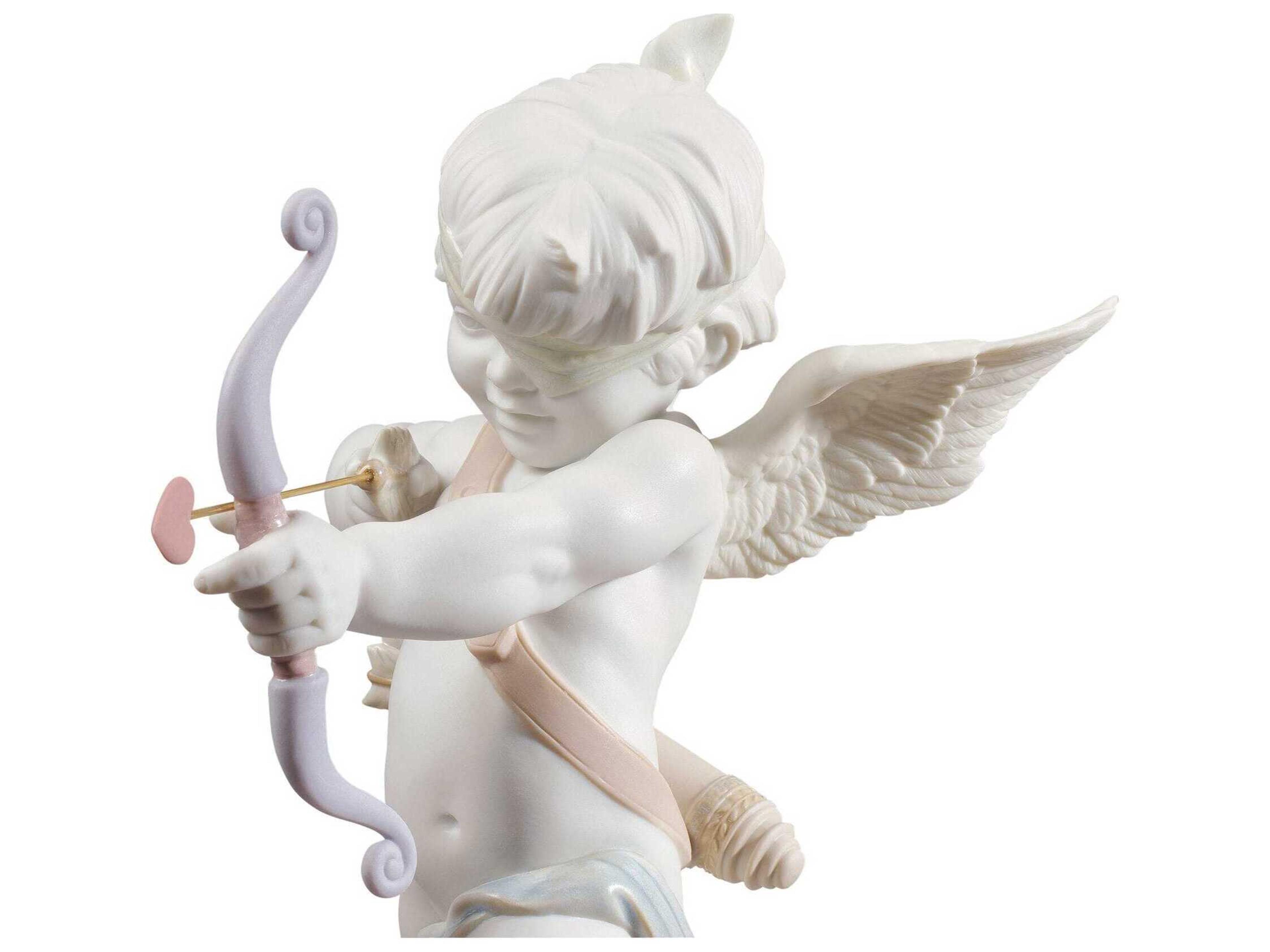 Lladro Straight to The Heart Cupid Angel Figurine