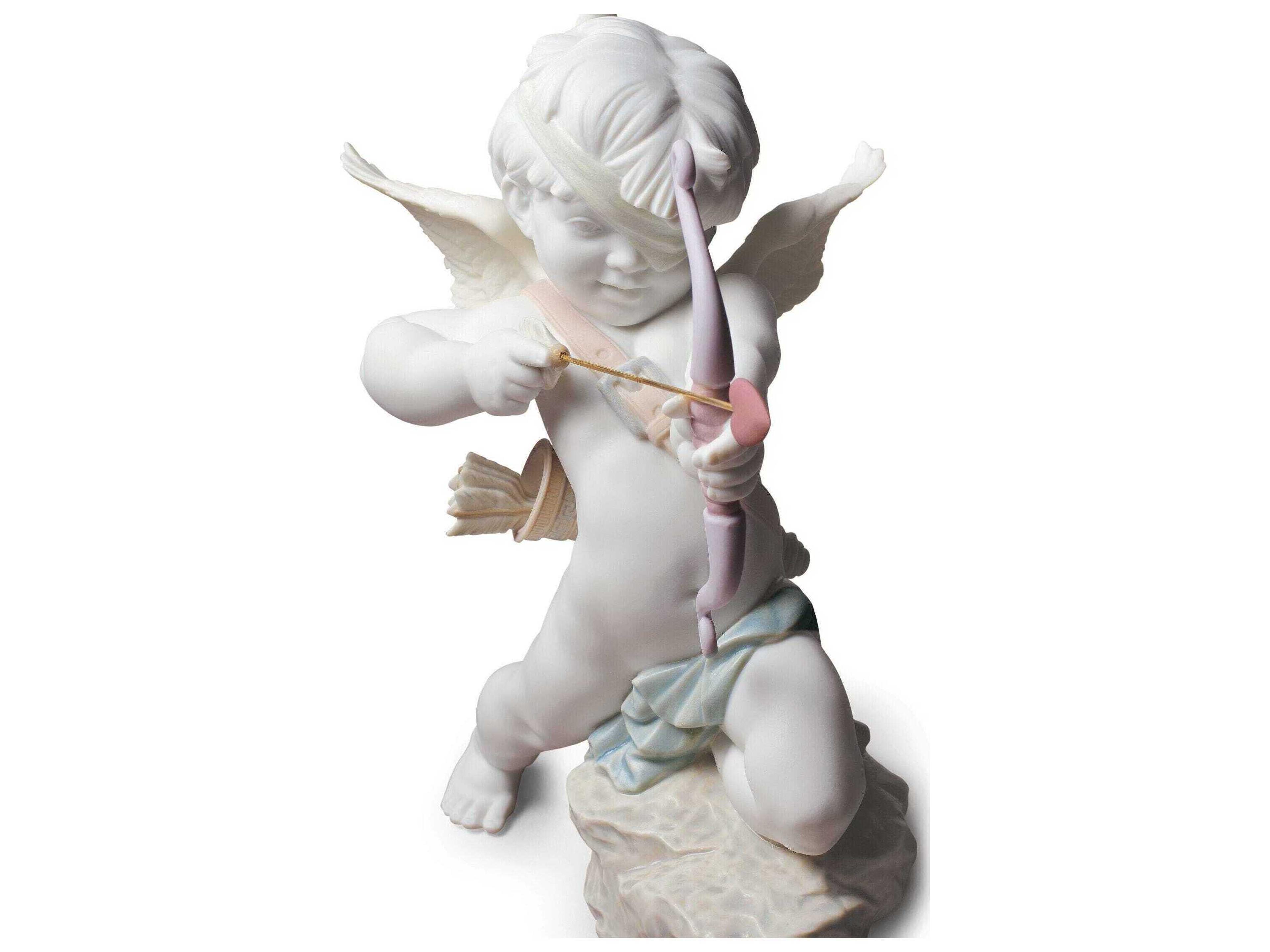 Lladro Straight to The Heart Cupid Angel Figurine
