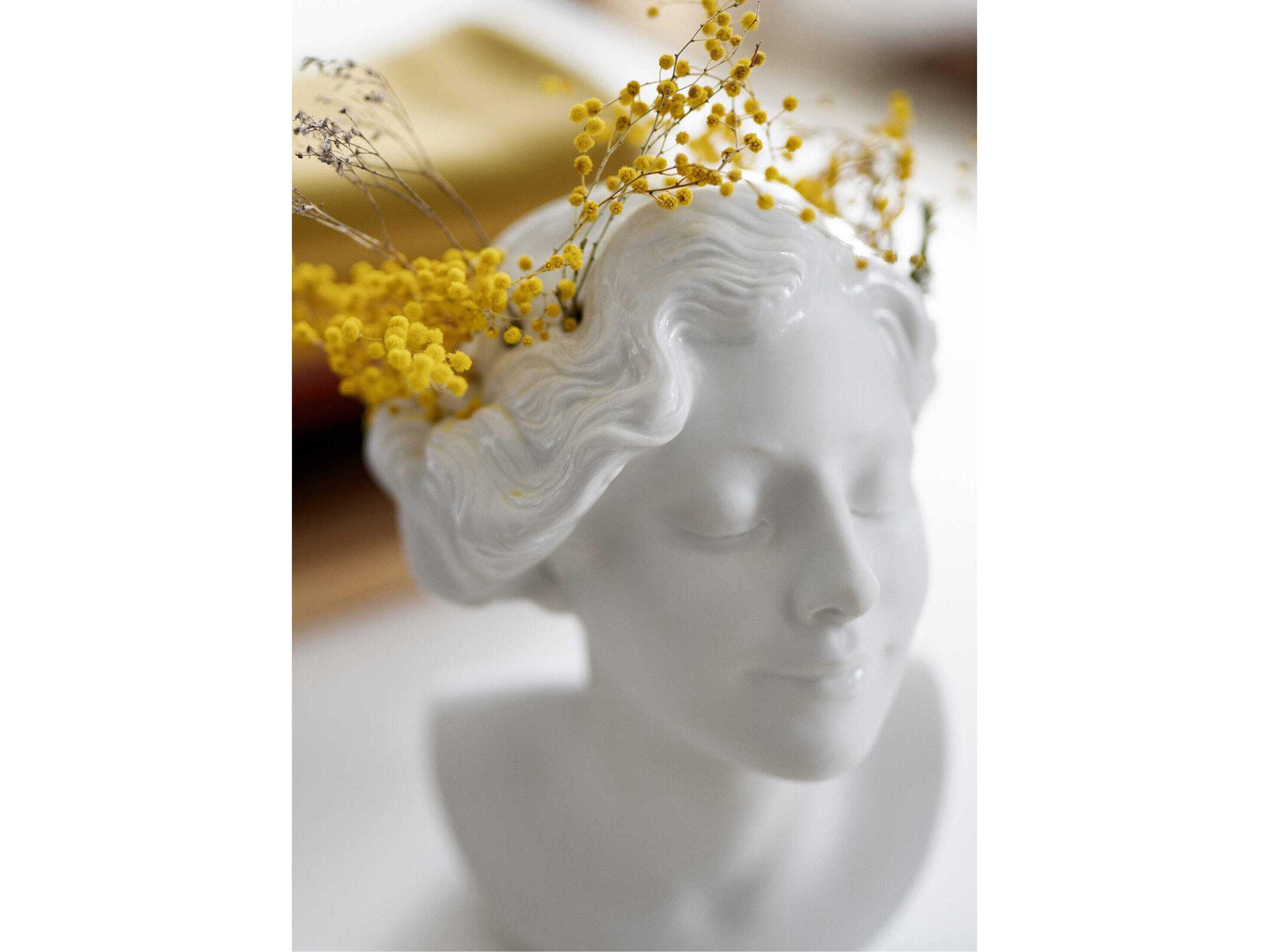 Lladro Daisy Woman Bust Vase