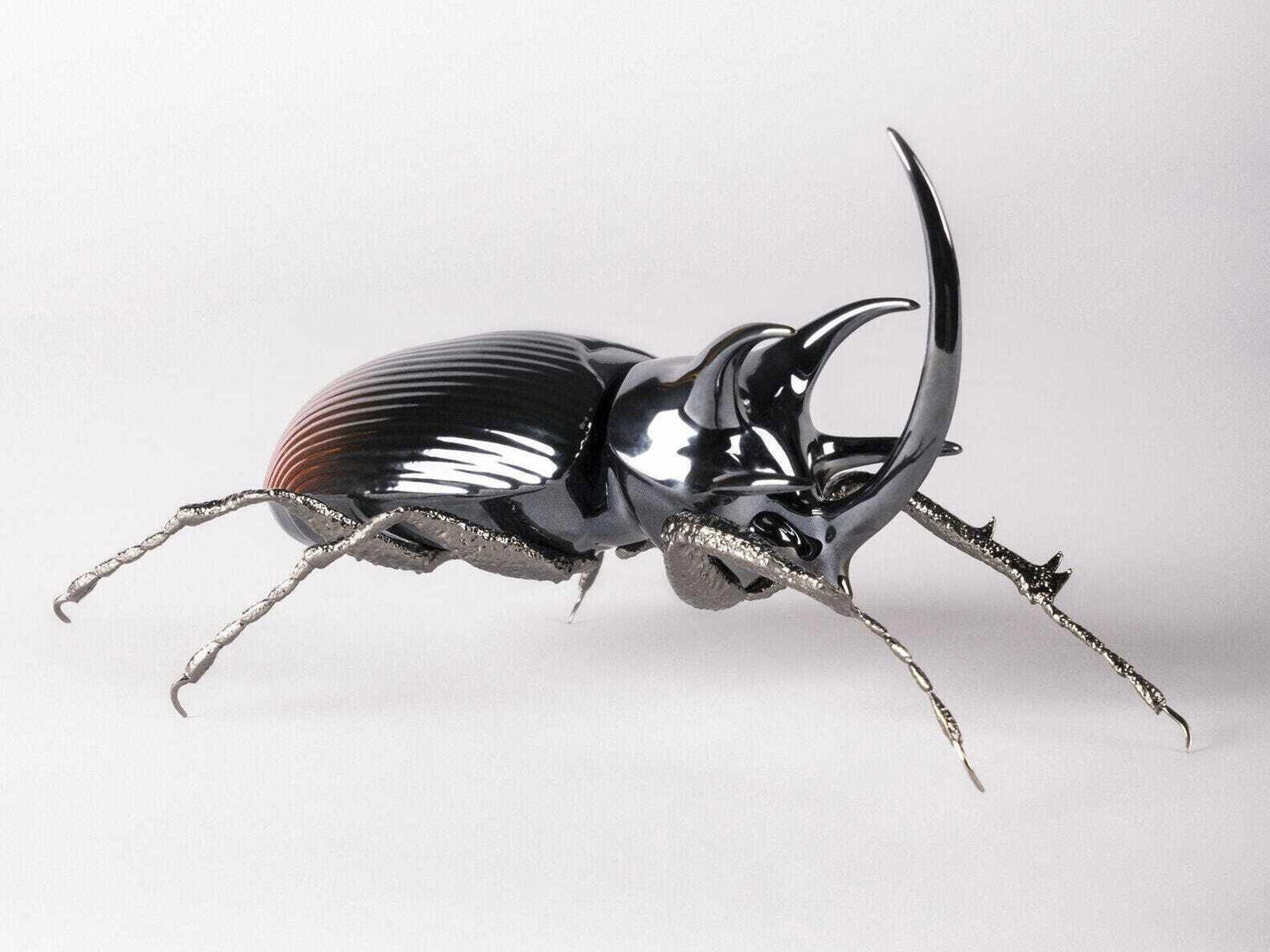 Lladro Rhinoceros Beetle Figurine