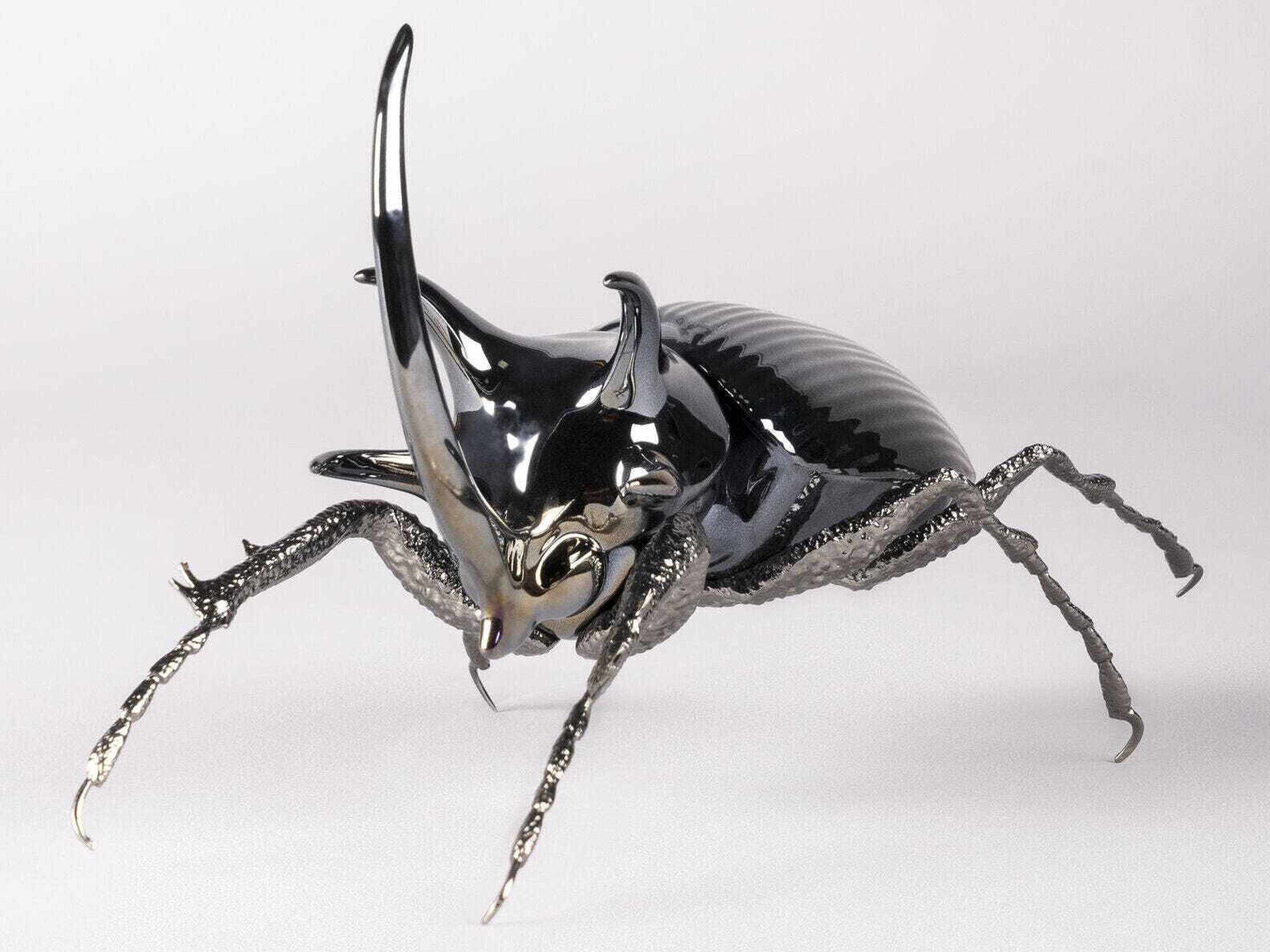 Lladro Rhinoceros Beetle Figurine