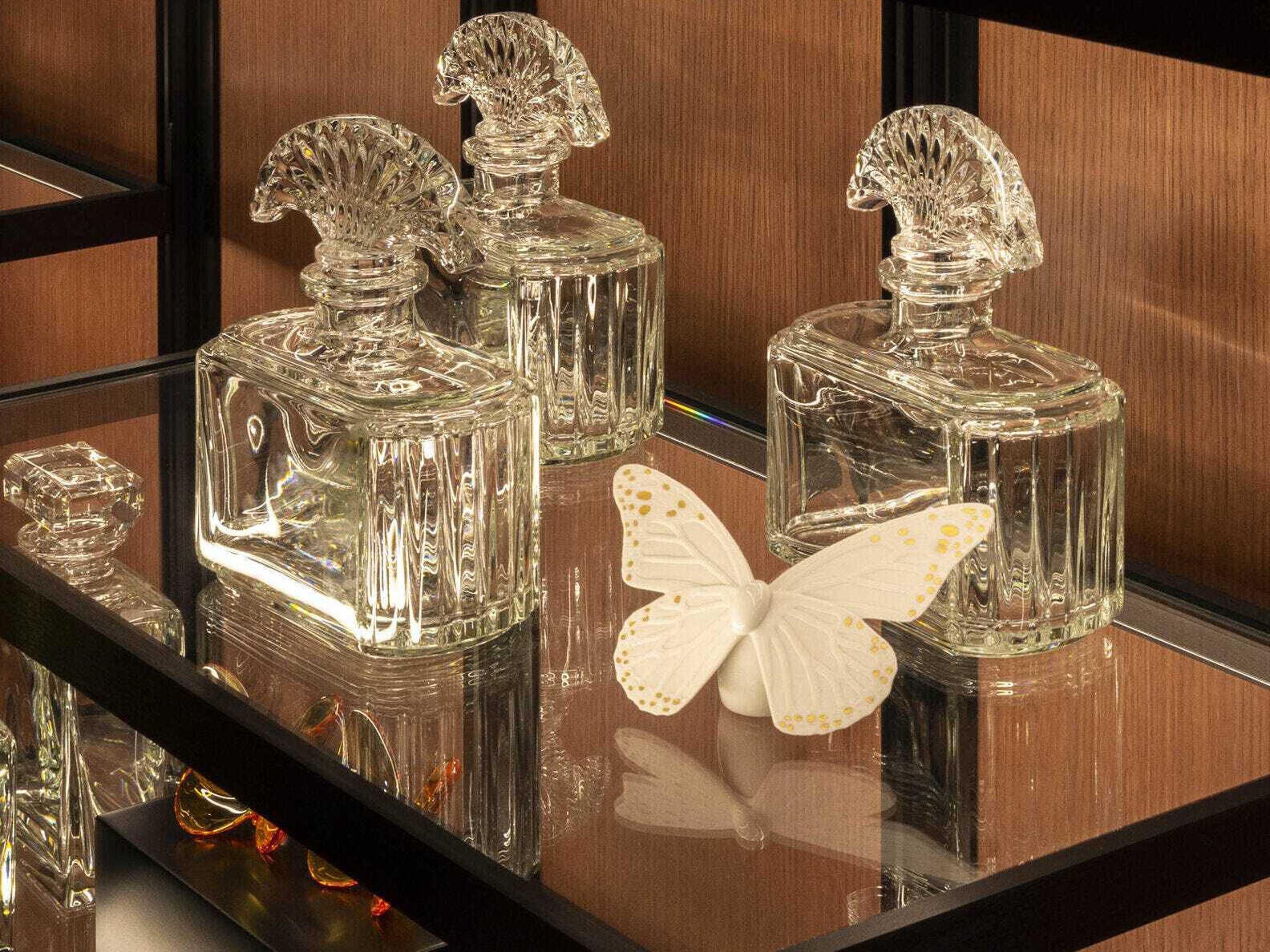 Lladro Golden Luster White Butterfly Figurine