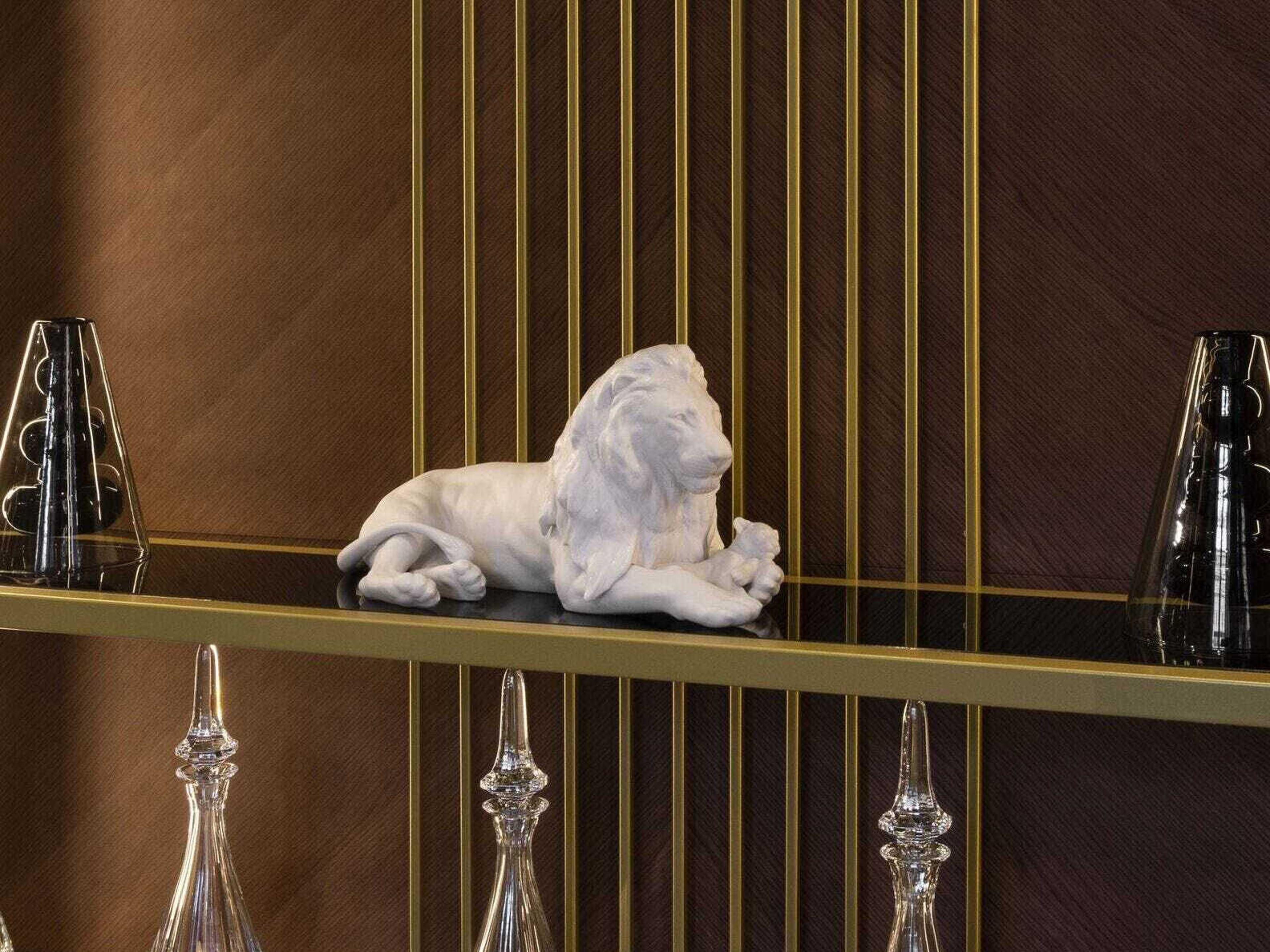 Lladro Lion with Cub Figurine