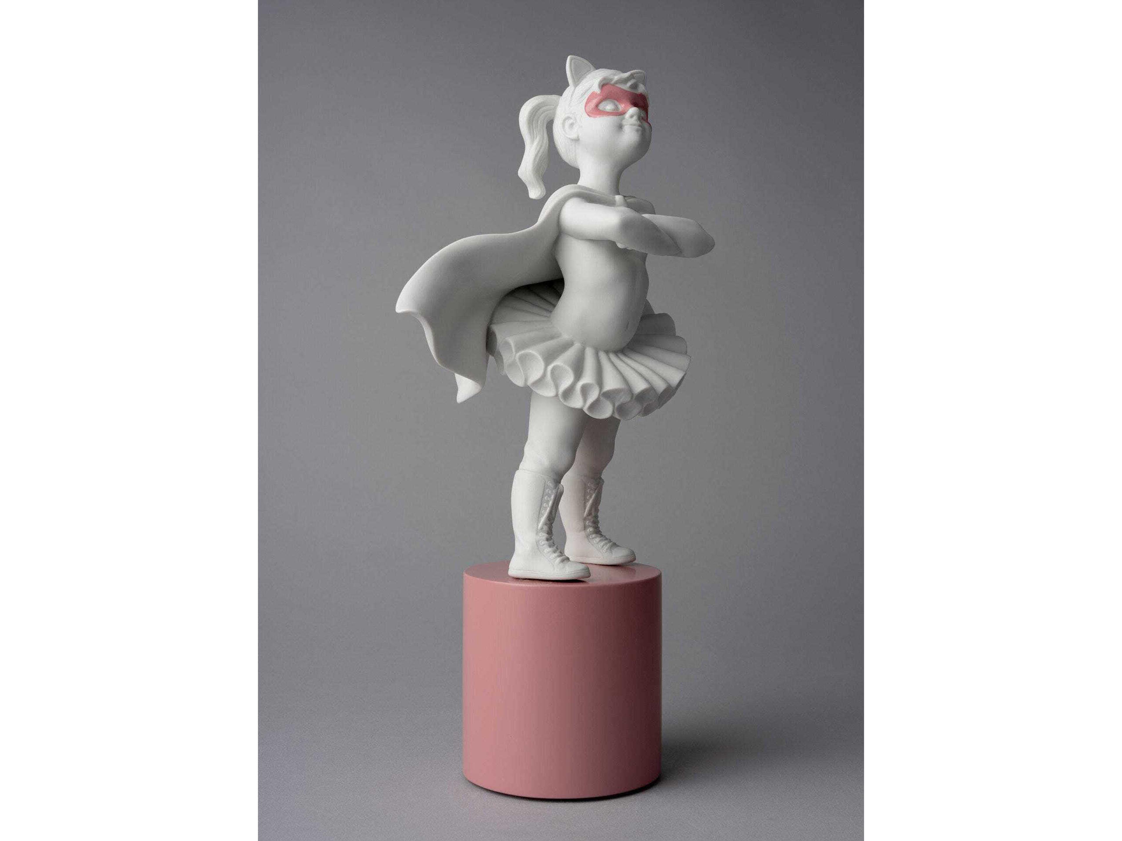 Lladro I'm A Superheroine Girl Figurine