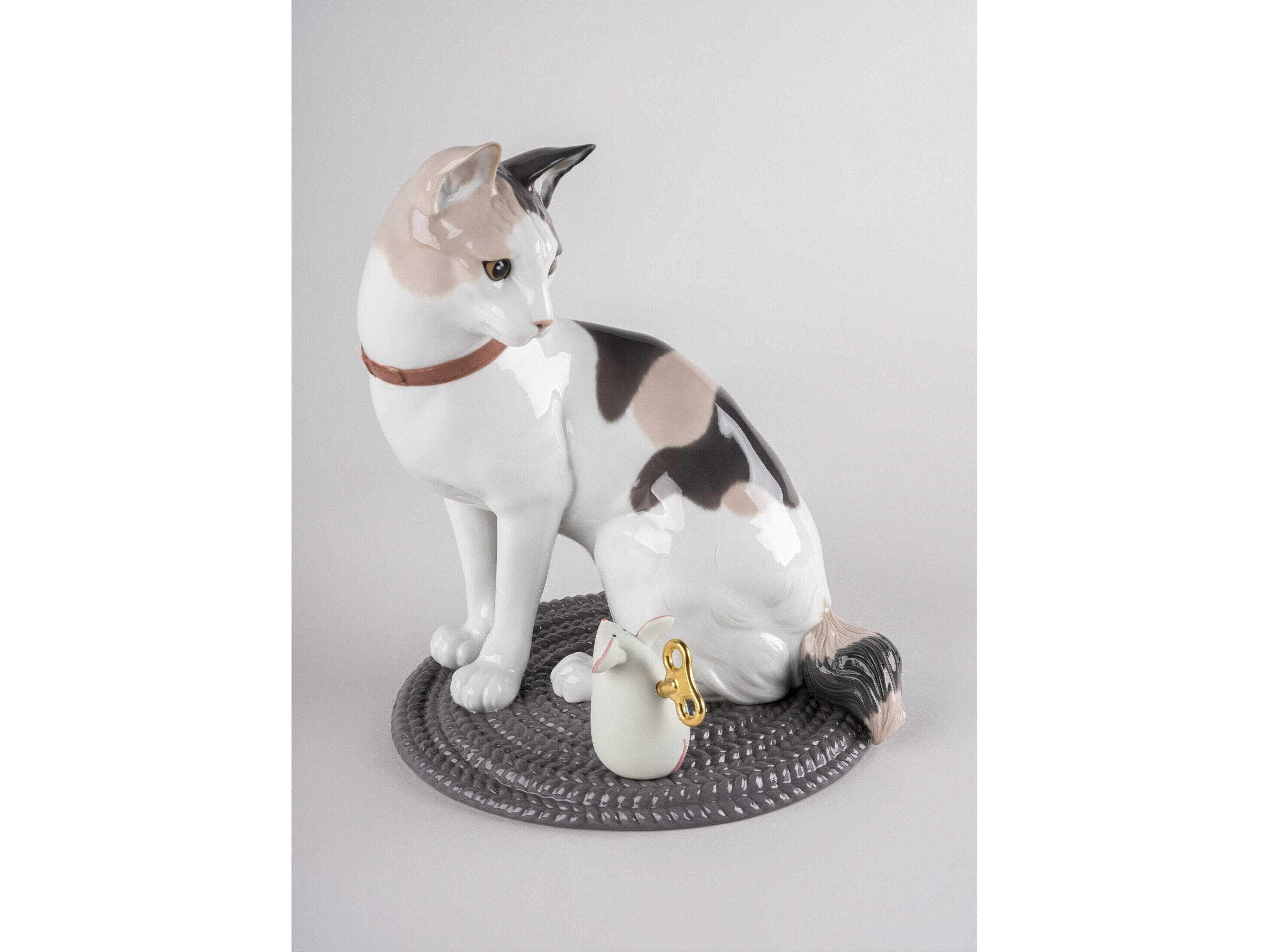 Lladro Cat and Mouse Game