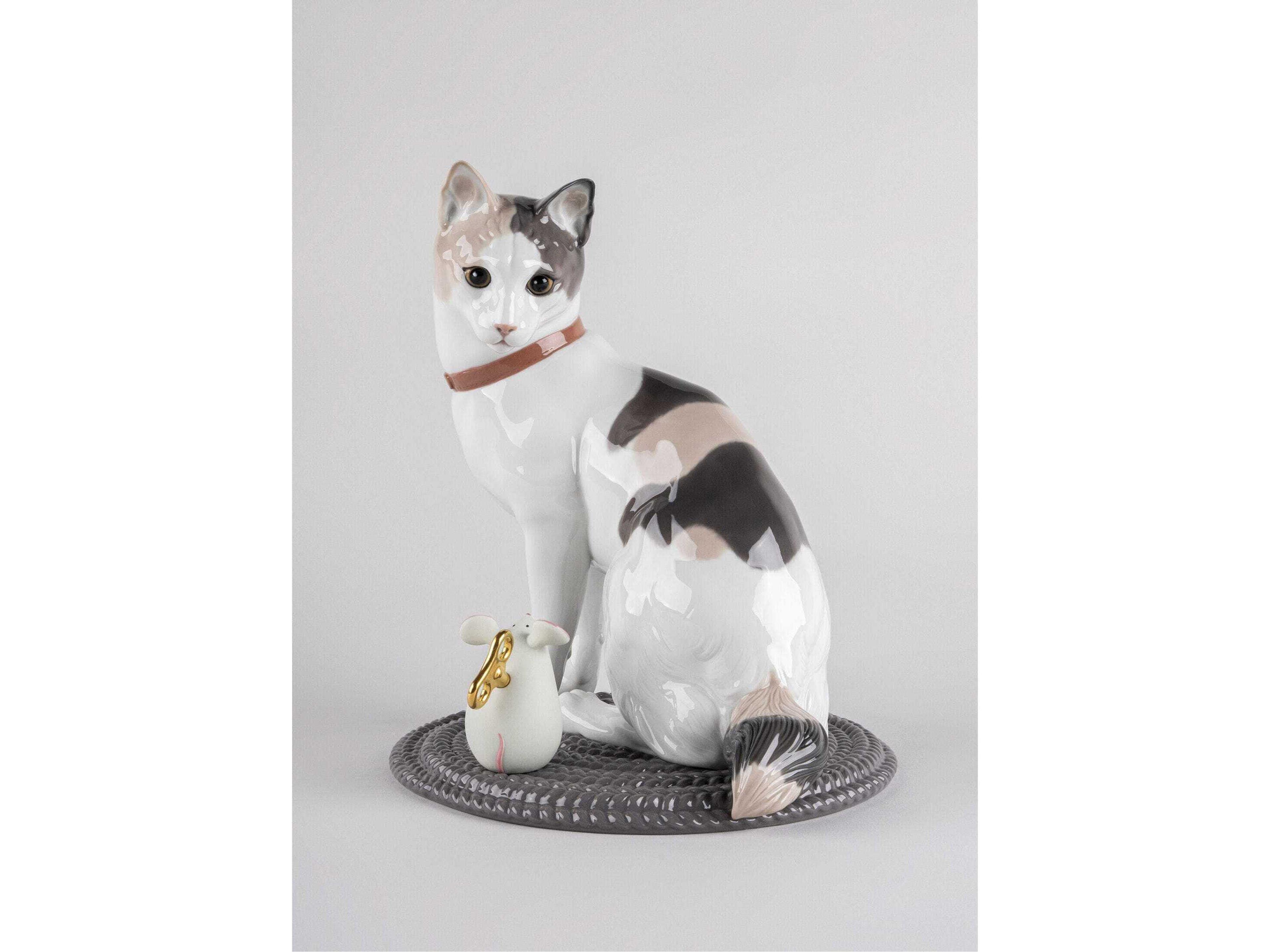 Lladro Cat and Mouse Game
