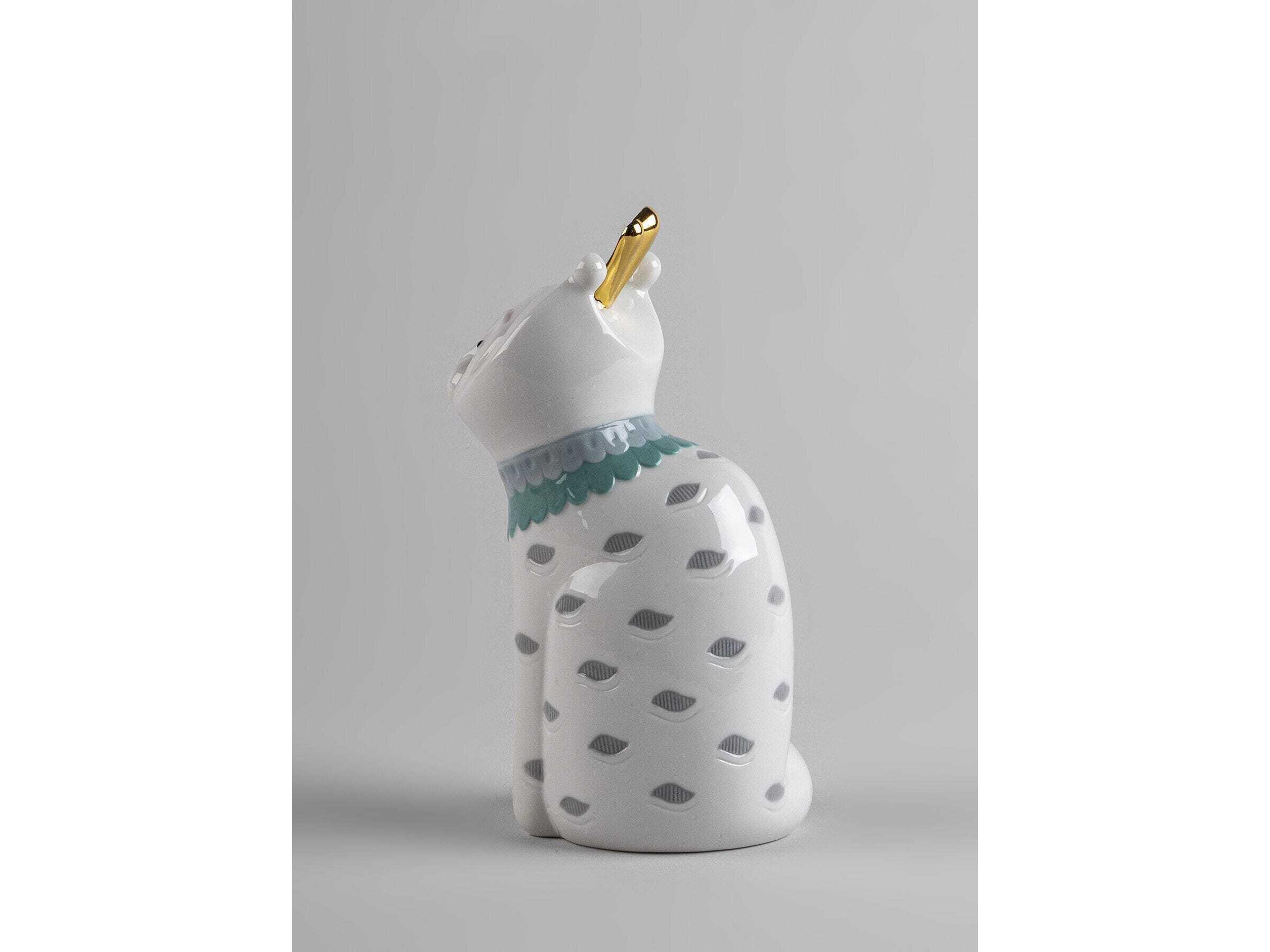 Lladro Unusual Friends Cat Sculpture