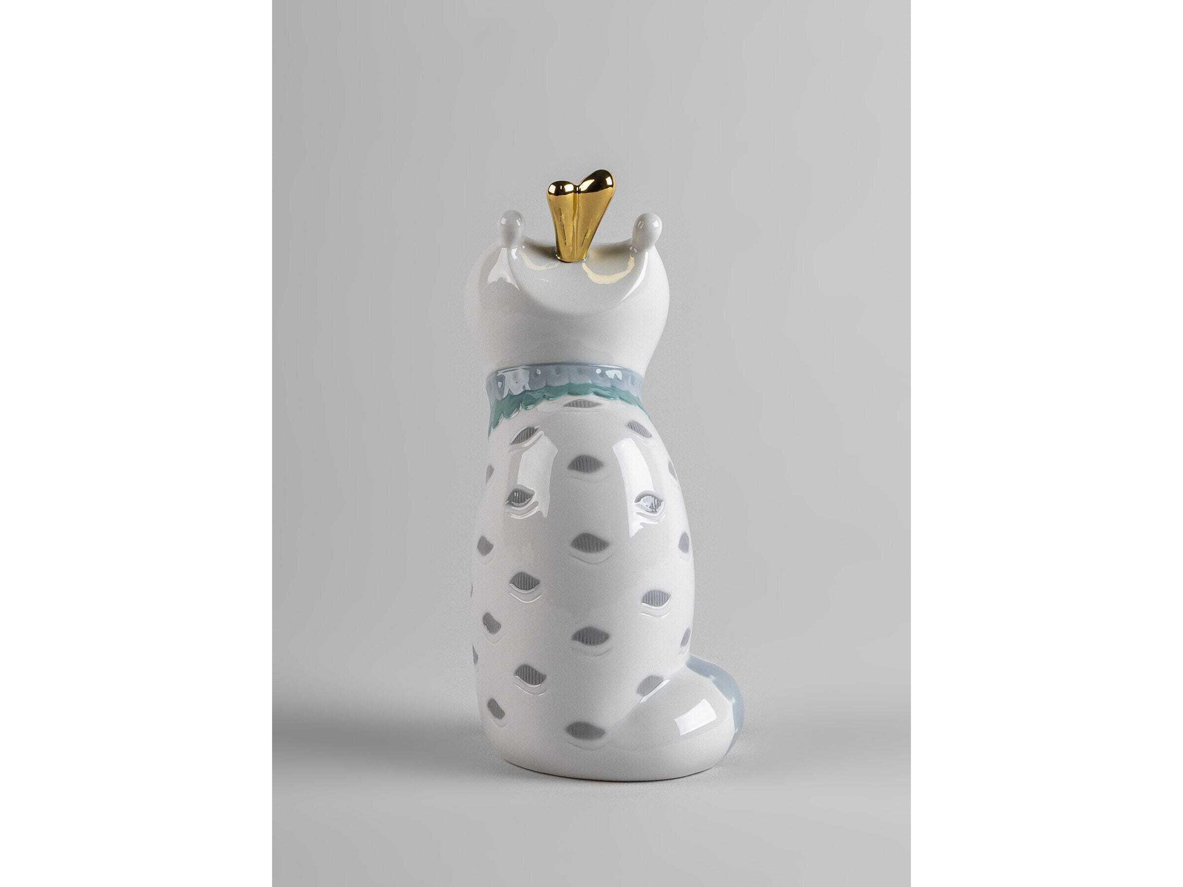 Lladro Unusual Friends Cat Sculpture