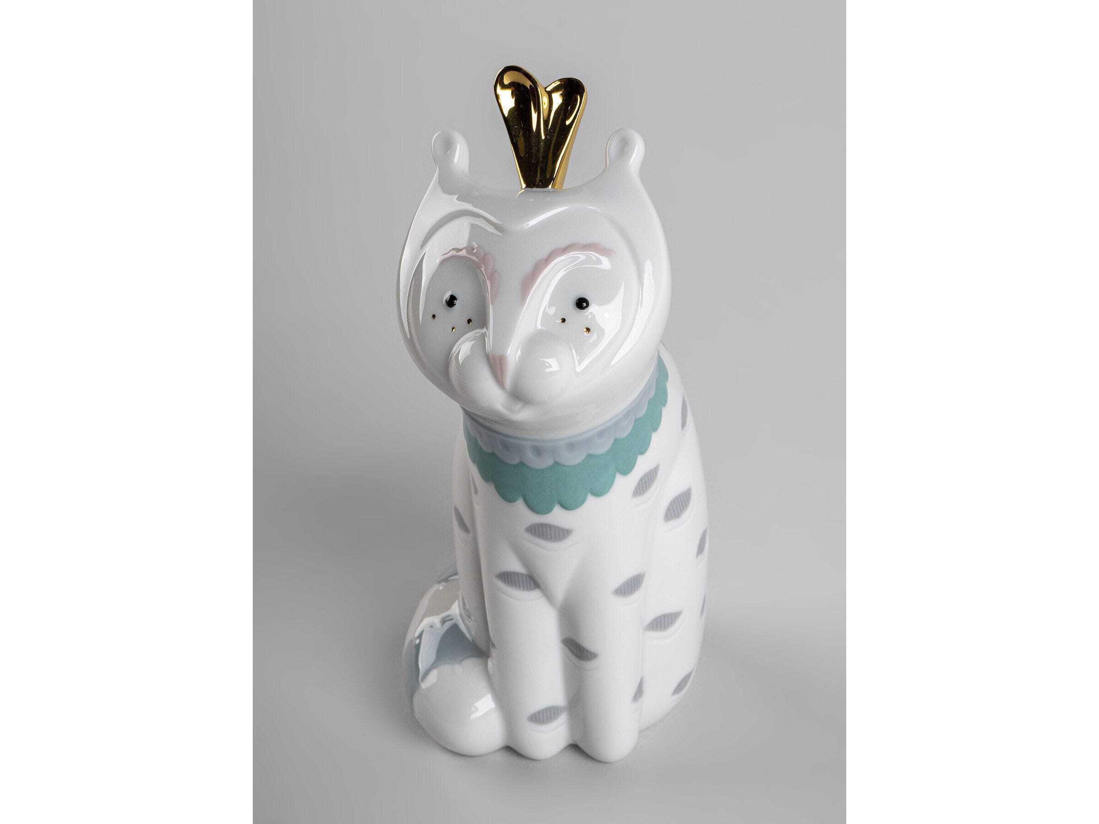 Lladro Unusual Friends Cat Sculpture