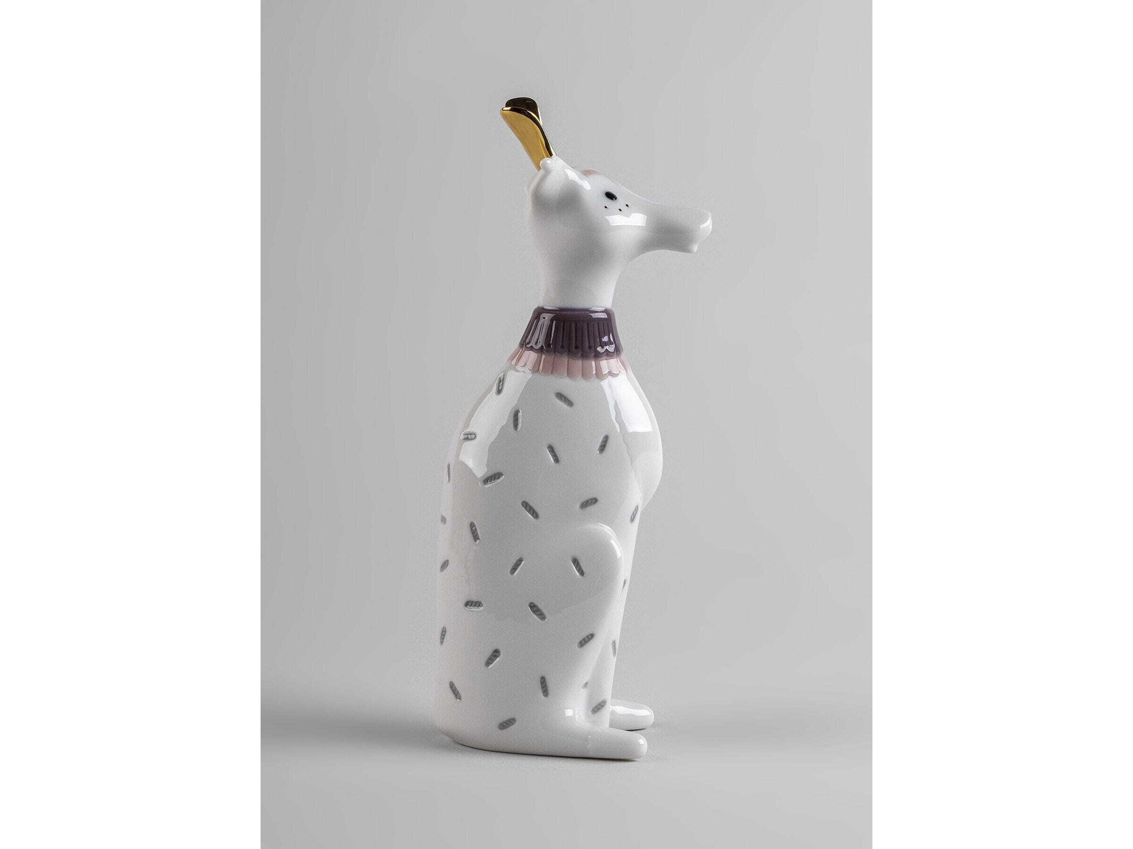 Lladro Unusual Friends Dog Sculpture