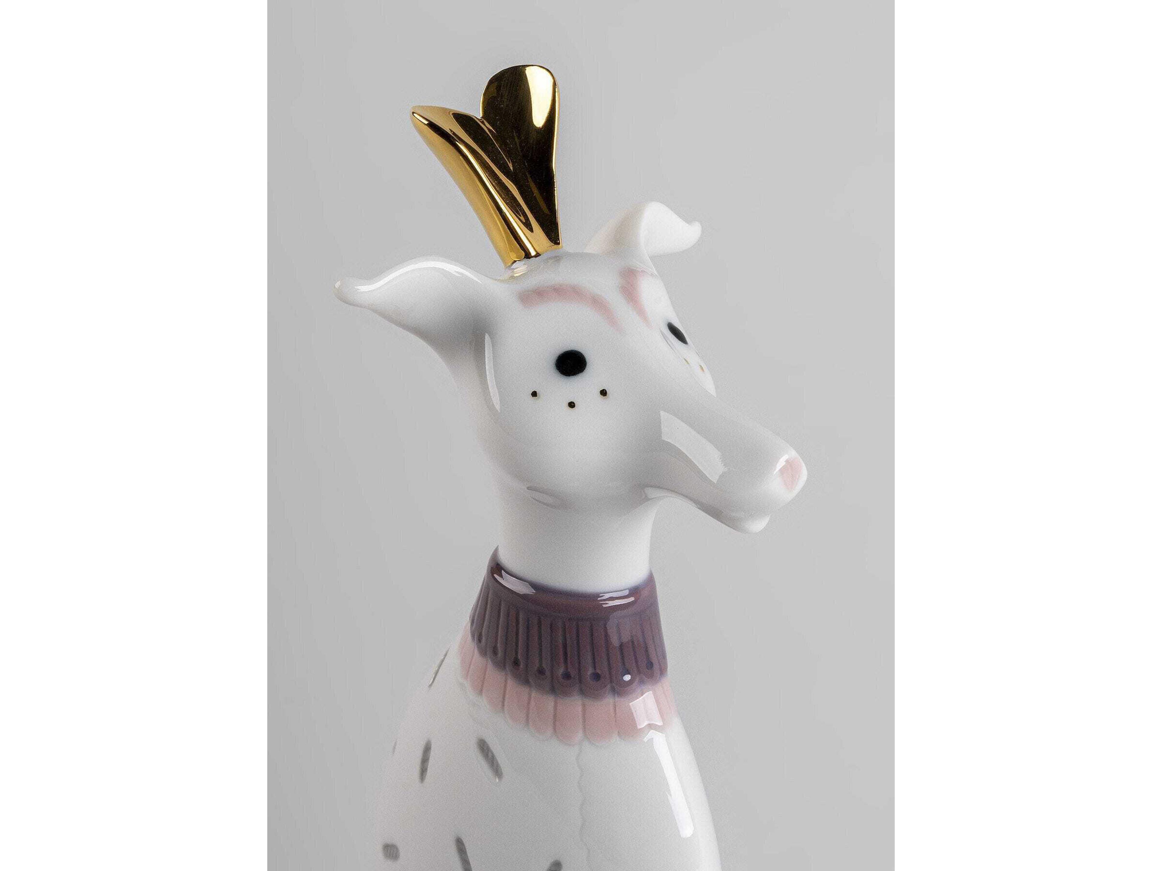 Lladro Unusual Friends Dog Sculpture