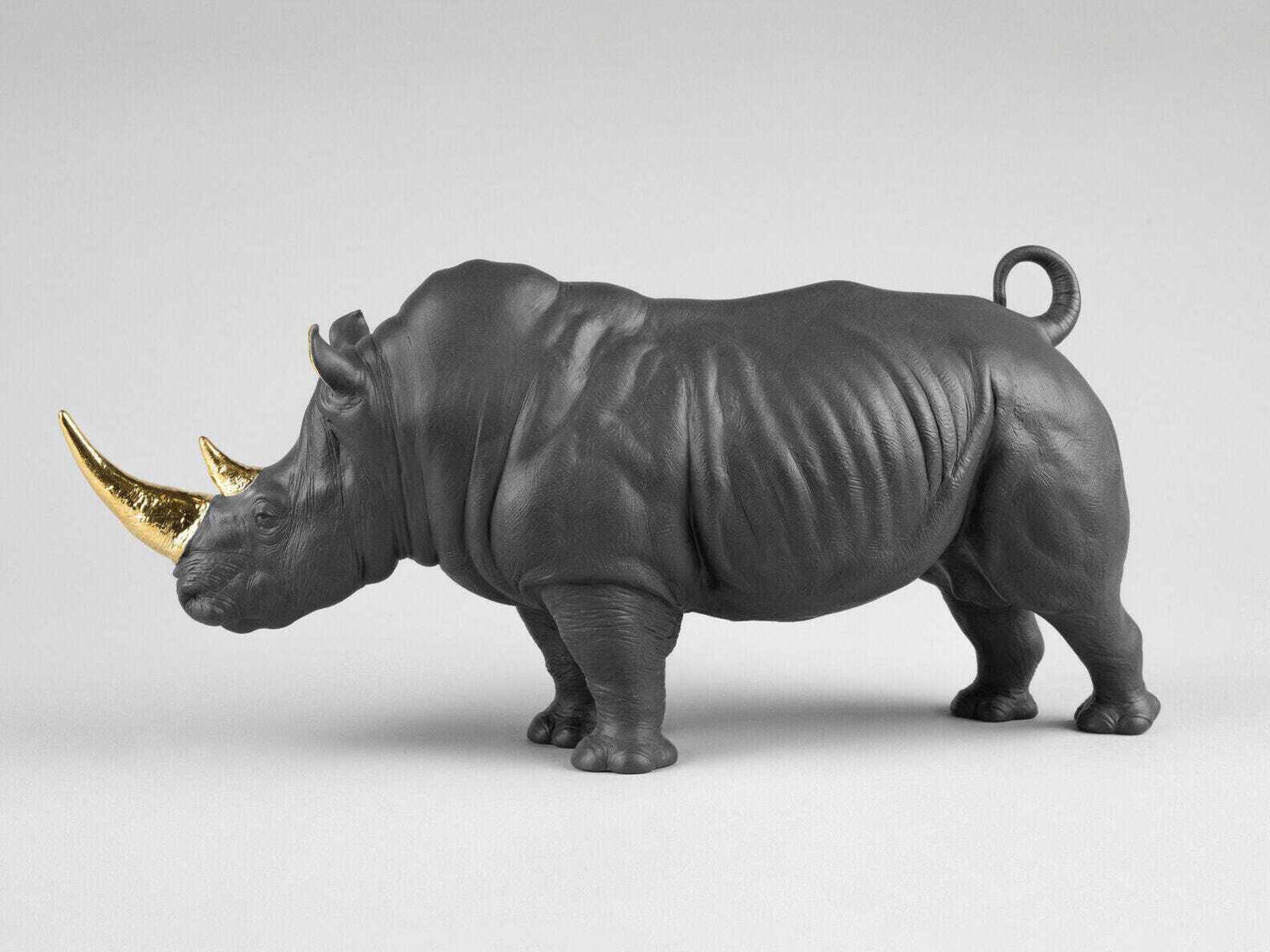 Lladro Rhino Sculpture Limited Edition
