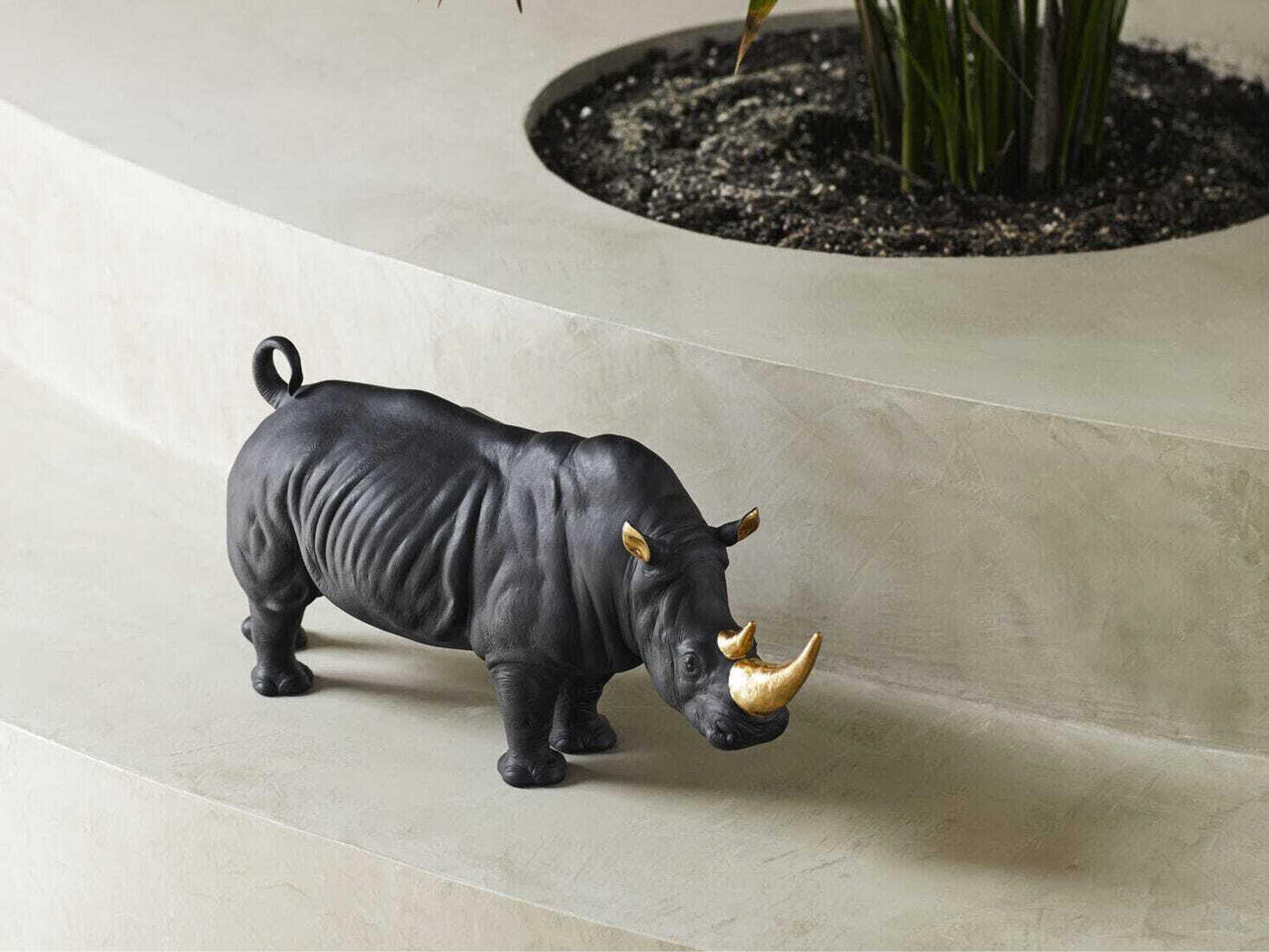 Lladro Rhino Sculpture Limited Edition