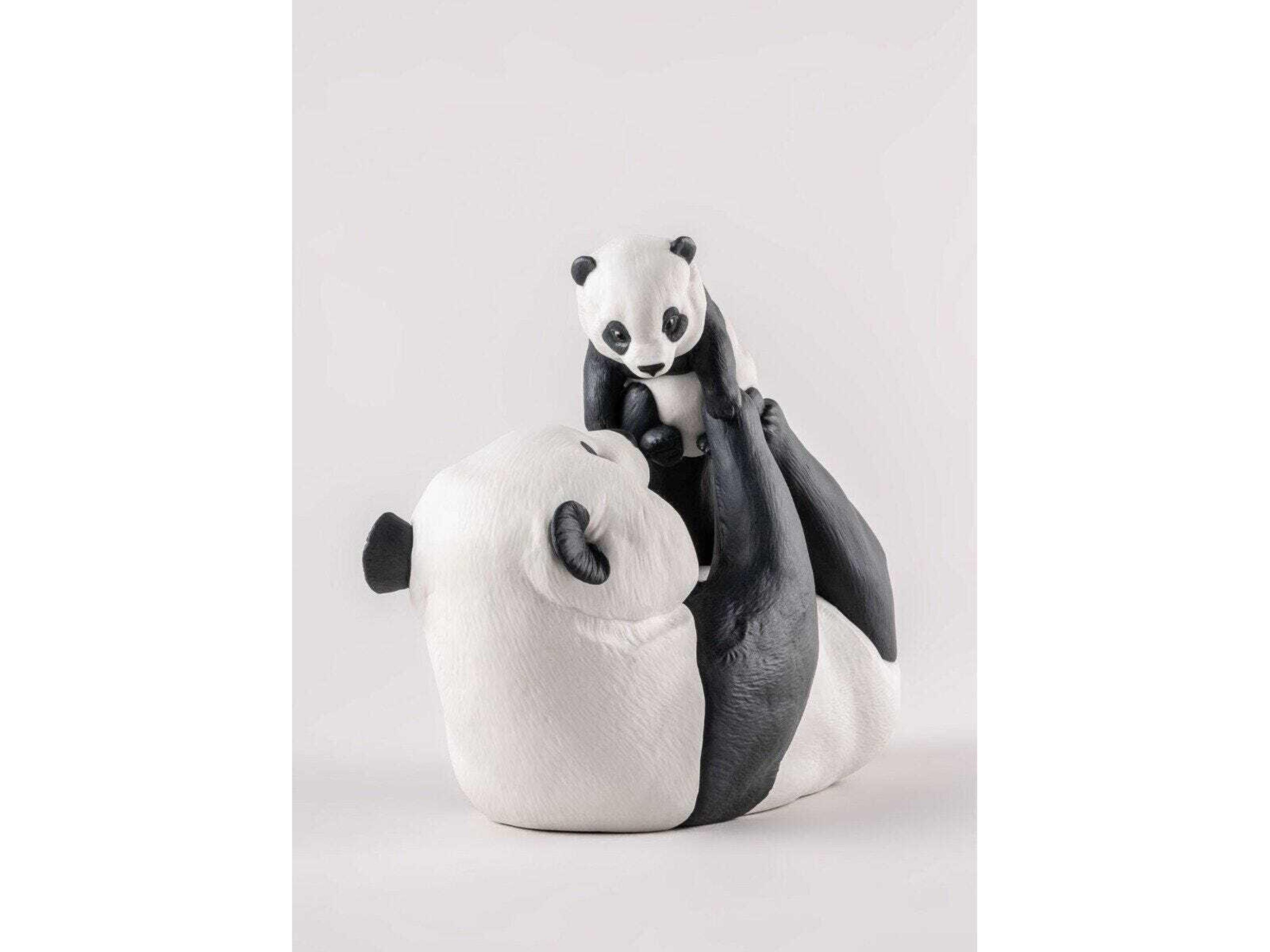 Lladro Mommy Panda Sculpture